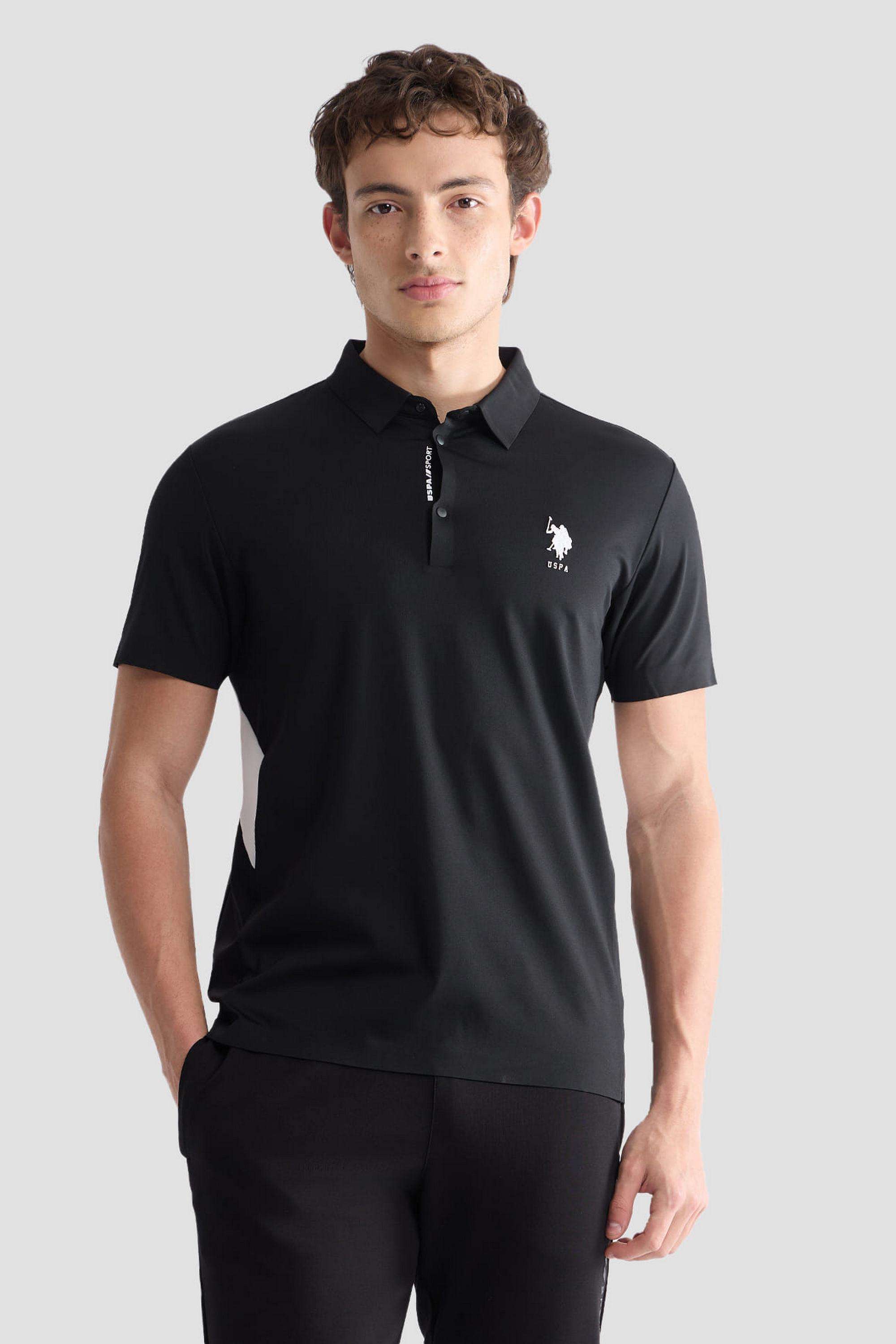 Solid-Nylon-Polo-Men-s-T-Shirt