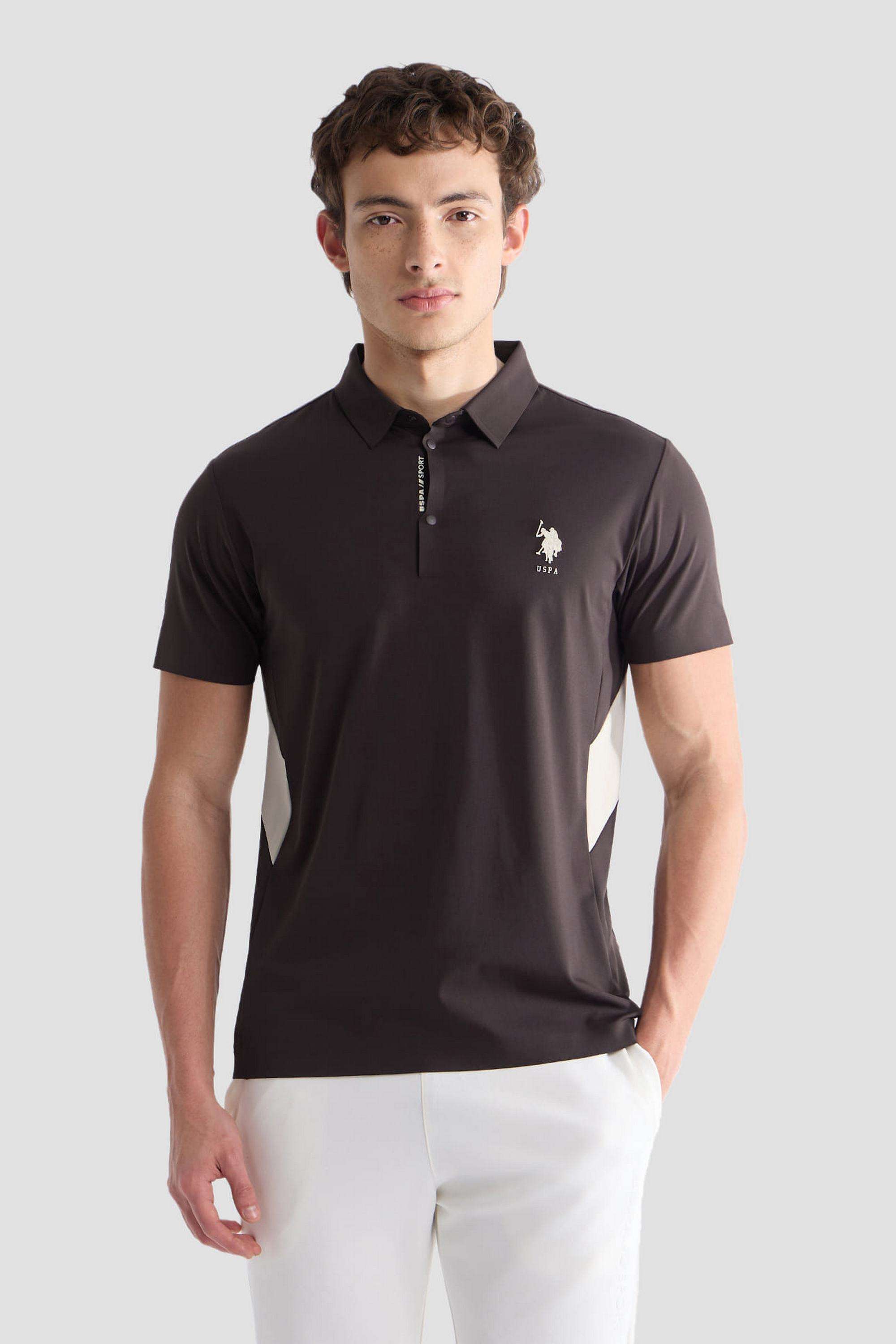 Solid-Nylon-Polo-Men-s-T-Shirt