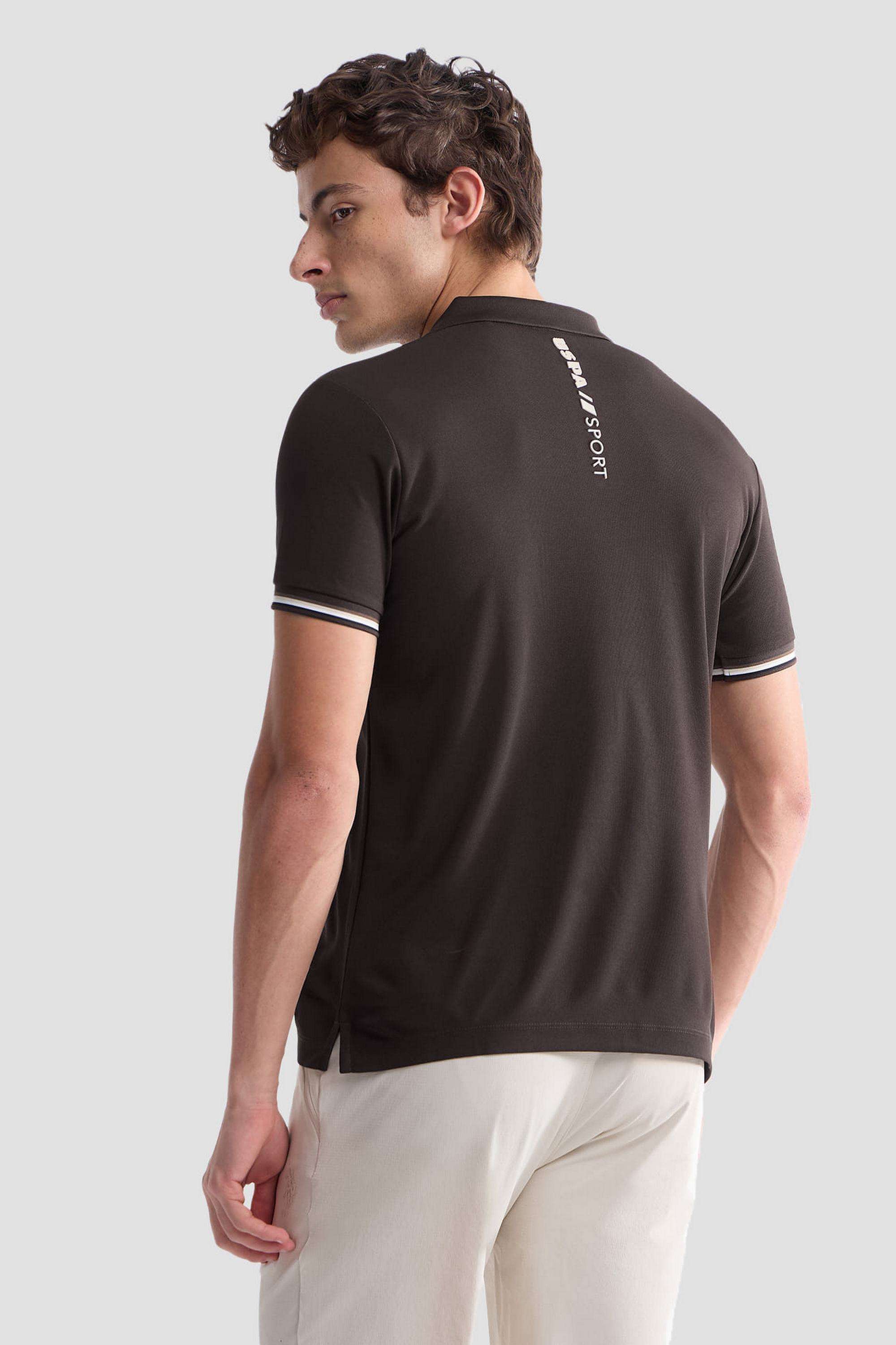 Solid-Polyester-Polo-Men-s-T-Shirt