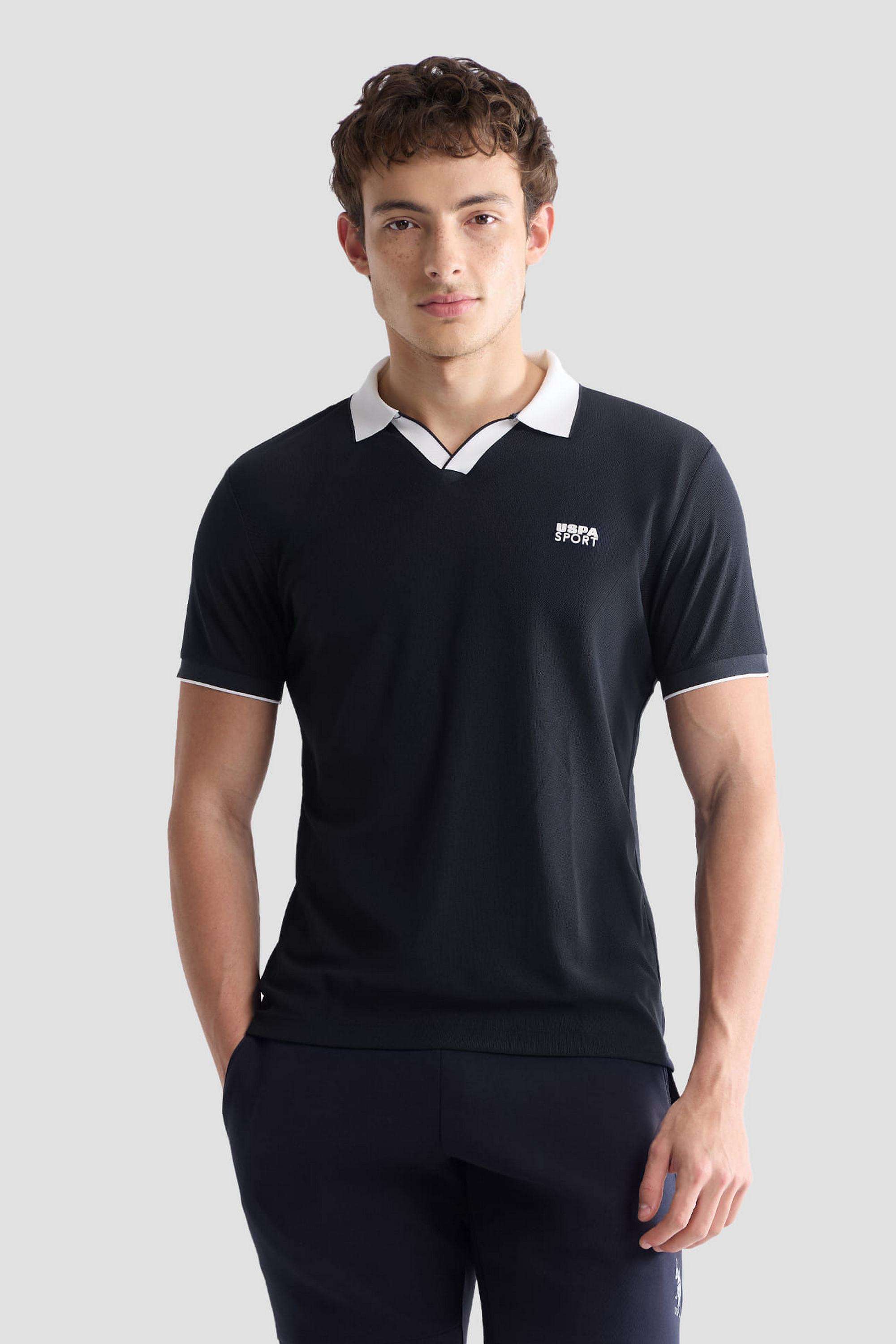 Solid-Polyester-Polo-Men-s-T-Shirt
