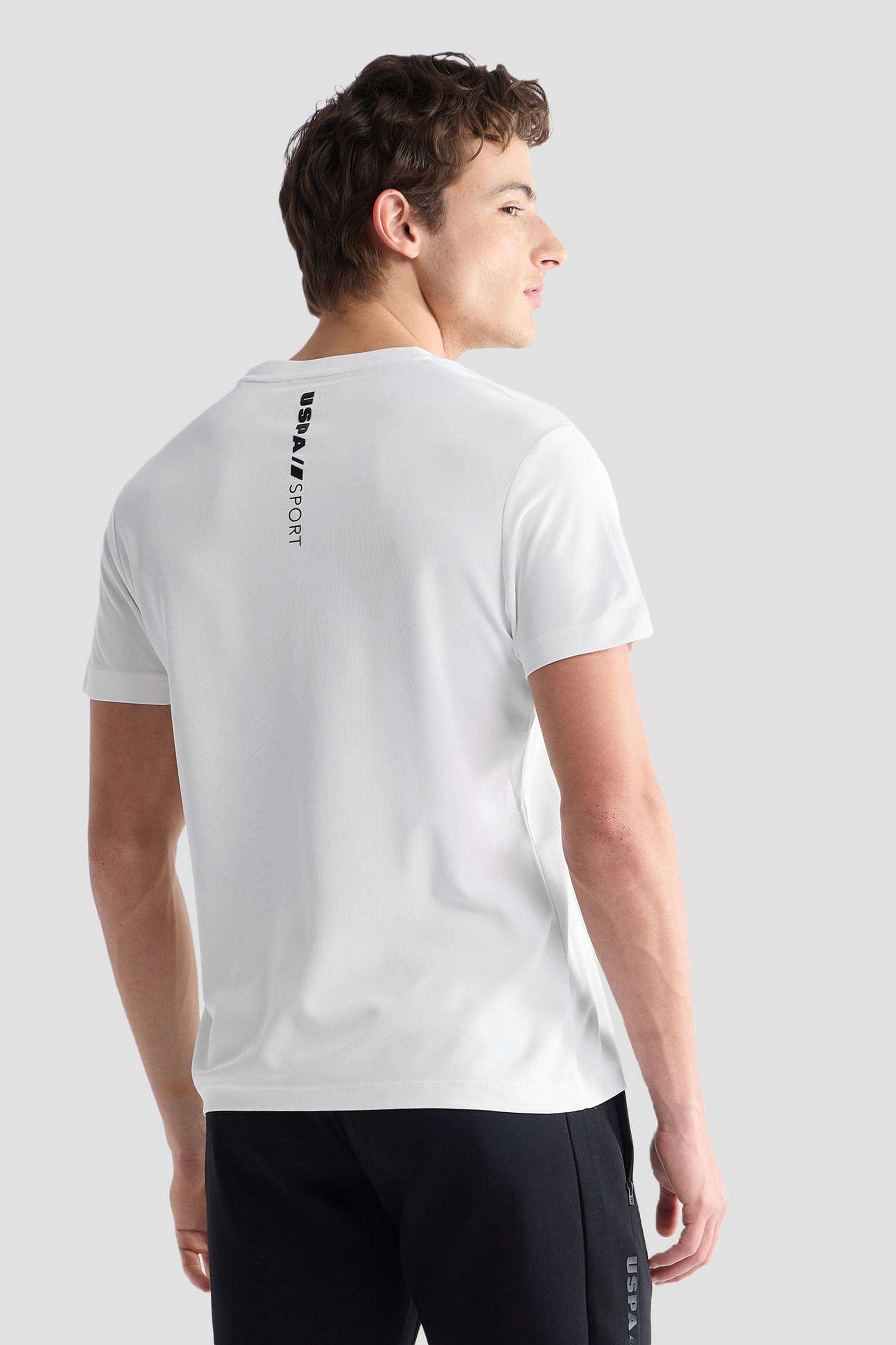 Solid-Nylon-Round-Neck-Men-s-T-Shirt