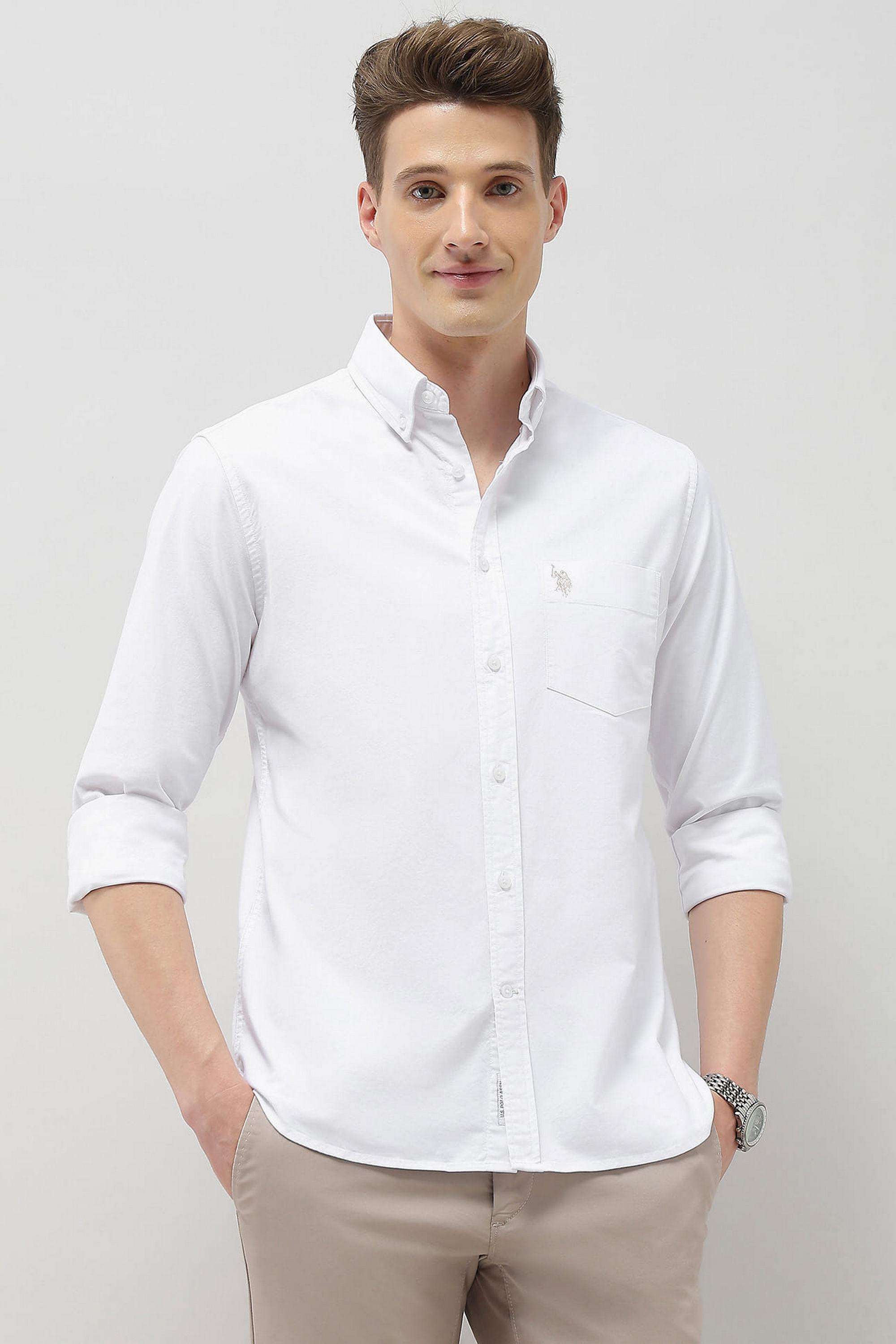 Solid-Cotton-Regular-Fit-Men-s-Shirt