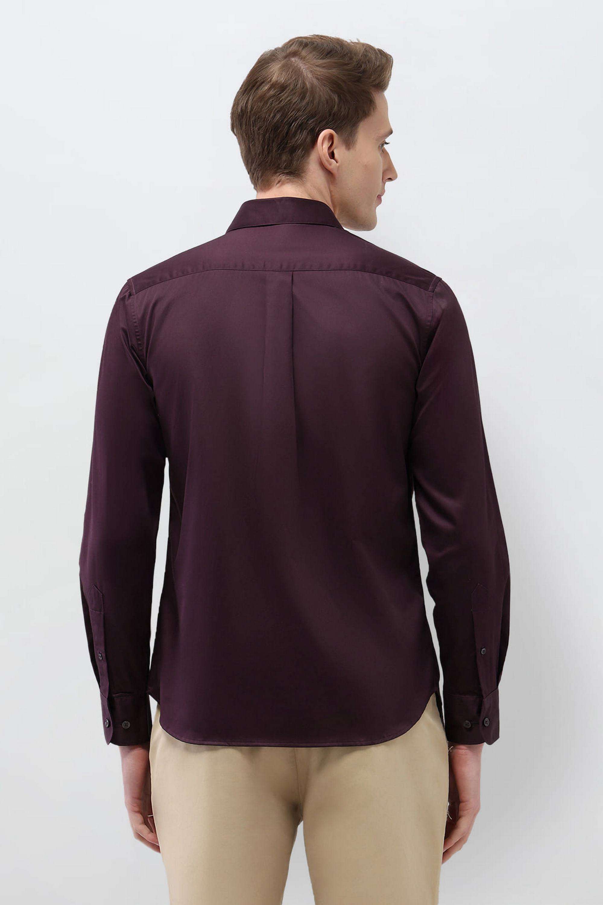 Solid-Cotton-Regular-Fit-Men-s-Casual-Shirt