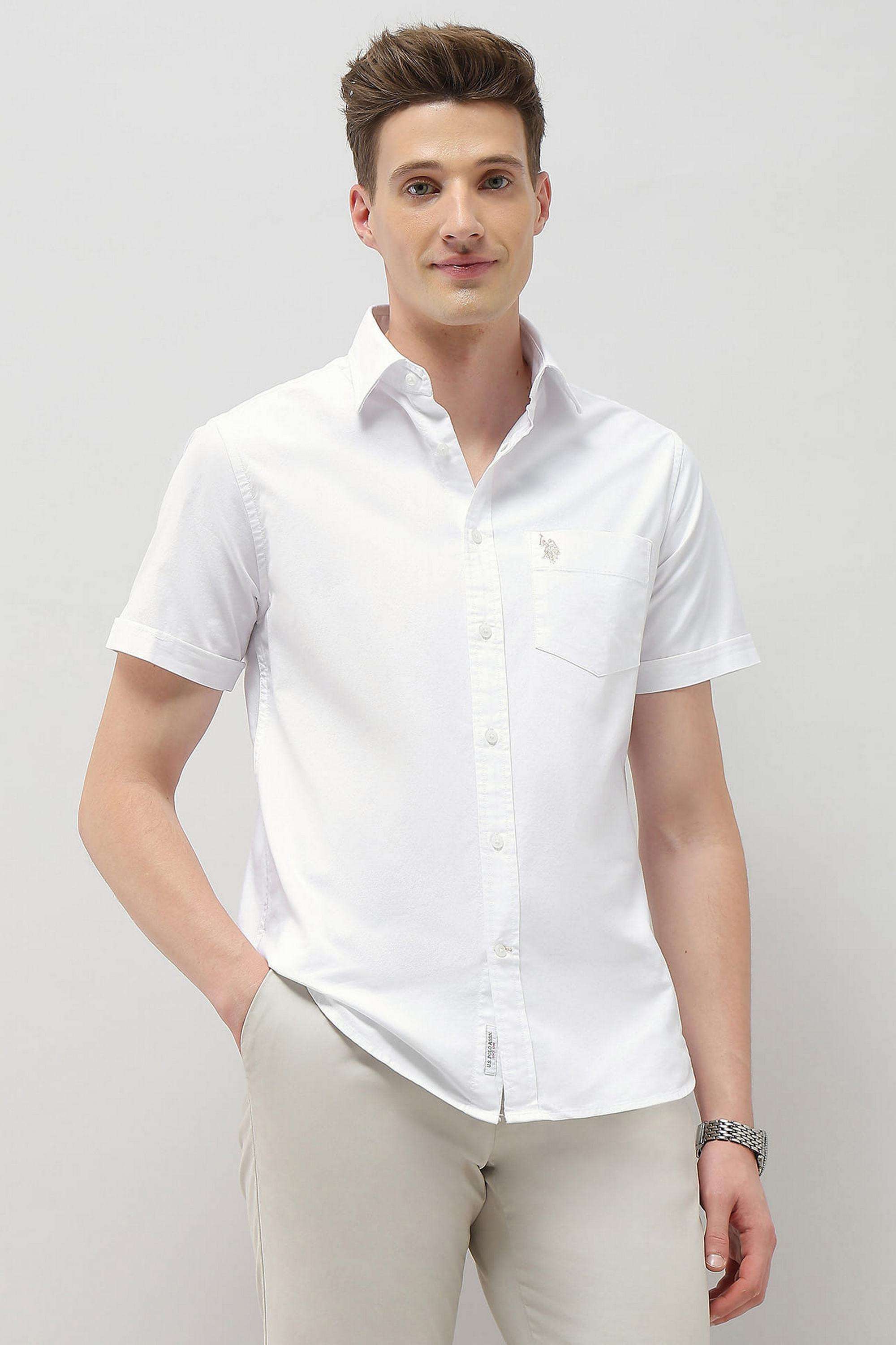 Solid-Cotton-Super-Slim-Fit-Men-s-Casual-Wear-Shirt
