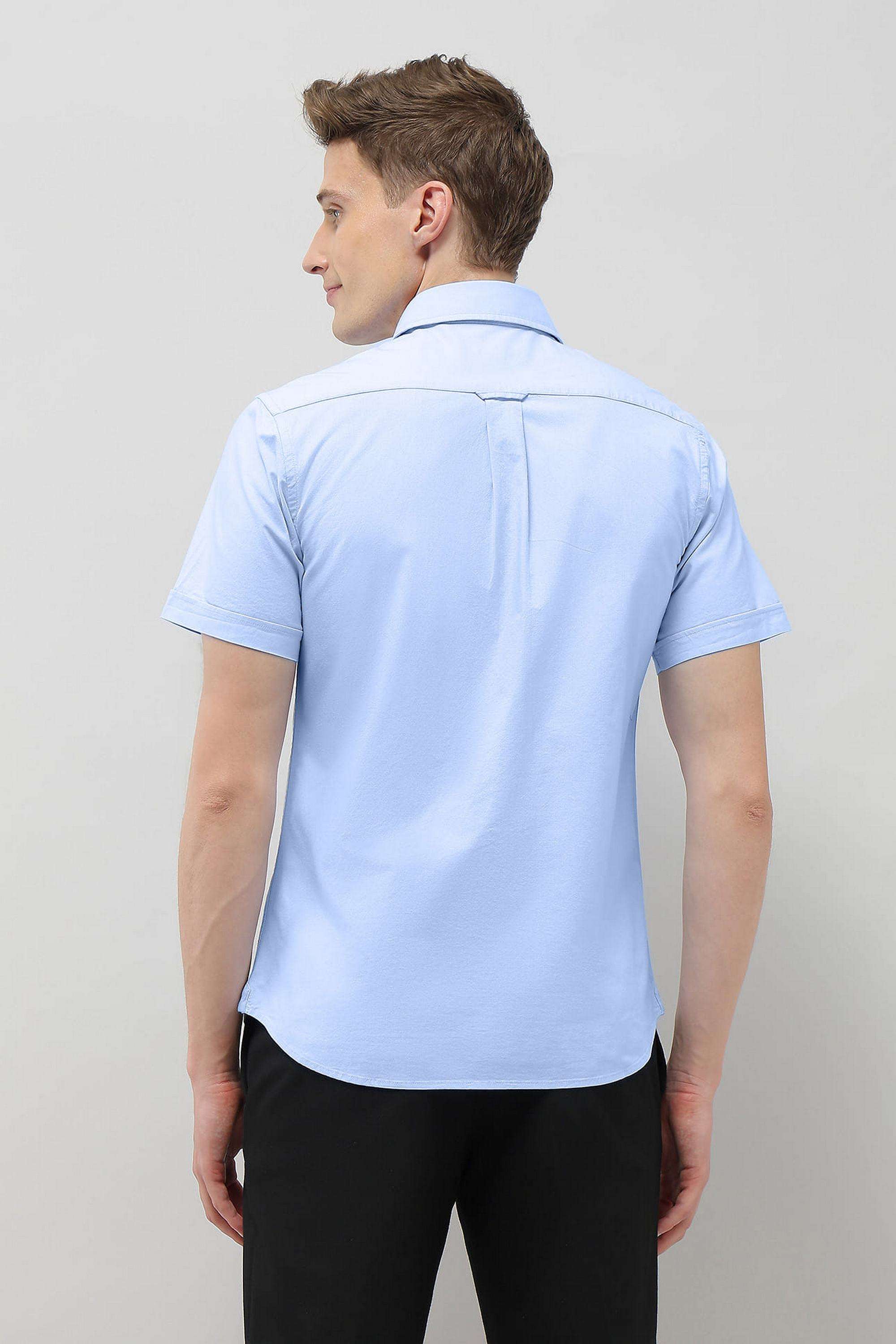 Solid-Cotton-Super-Slim-Fit-Men-s-Casual-Wear-Shirt