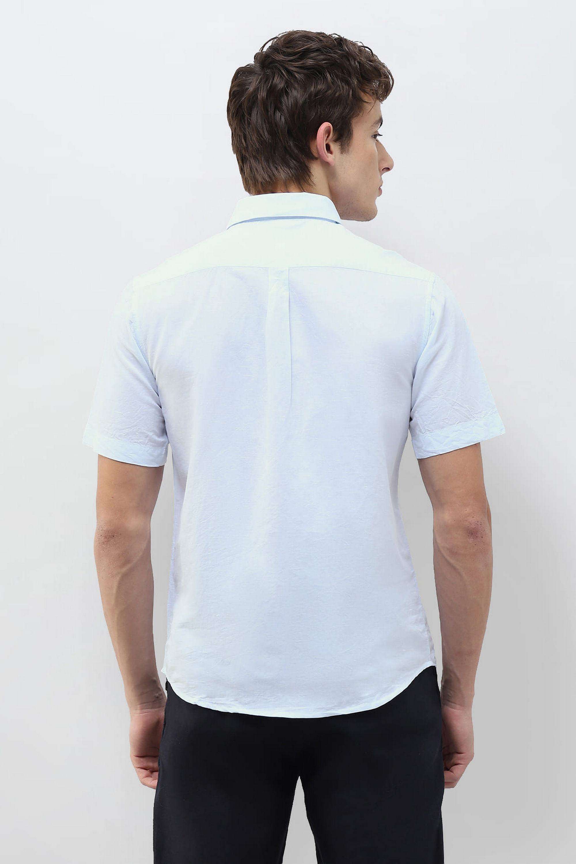 Solid-Cotton-Regular-Fit-Men-s-Casual-Shirt