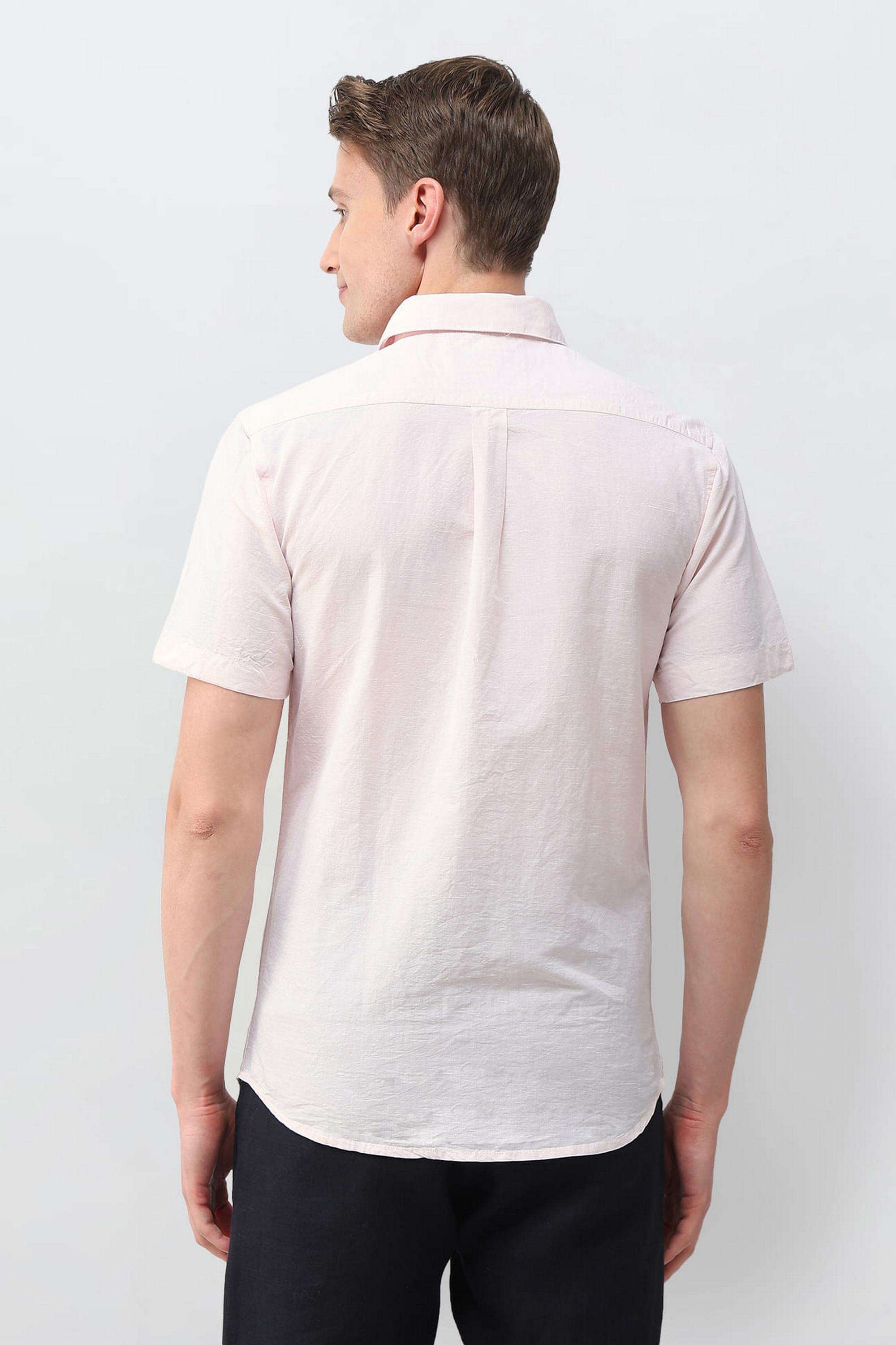 Solid-Cotton-Regular-Fit-Men-s-Casual-Shirt