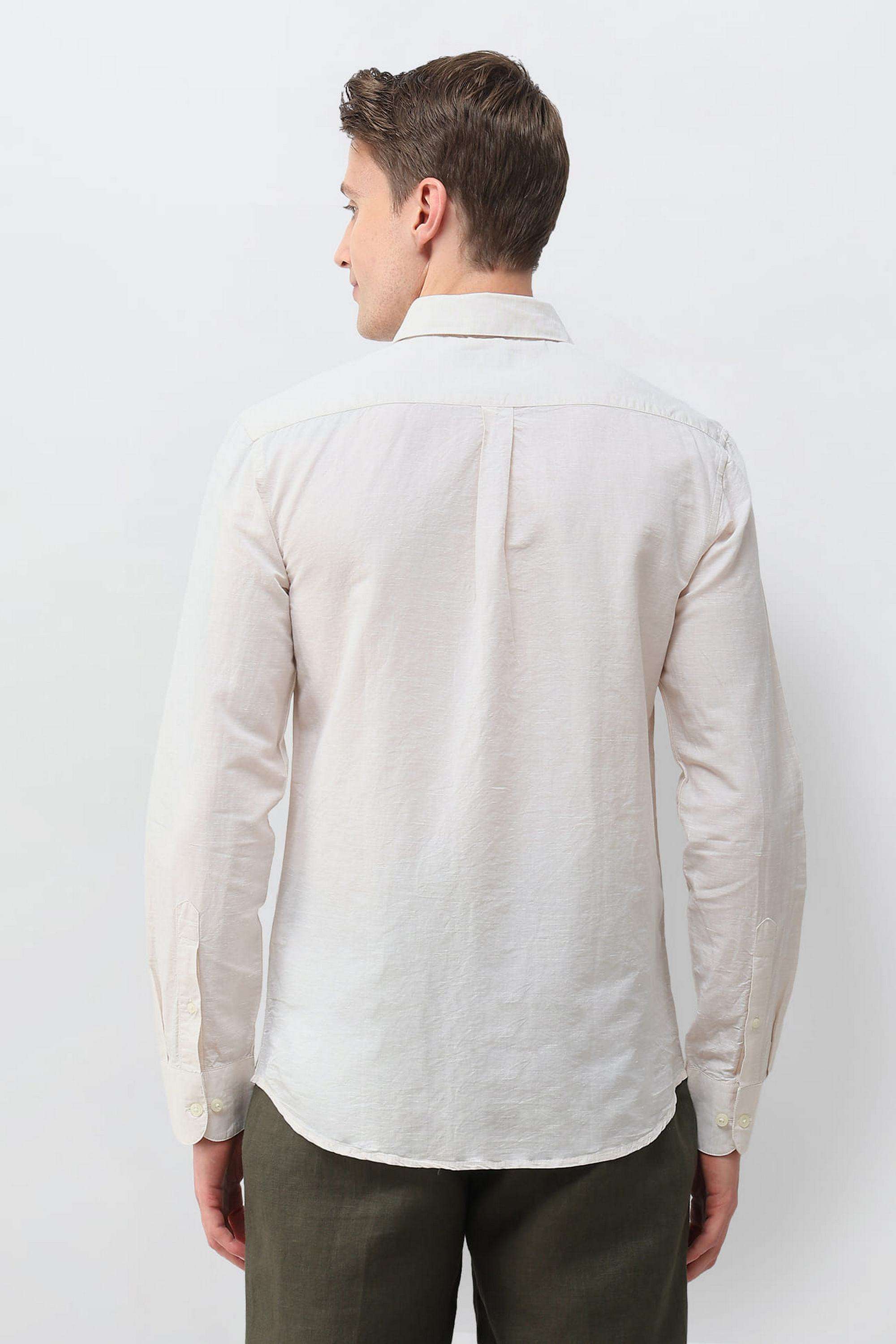 Solid-Cotton-Regular-Fit-Men-s-Casual-Shirt