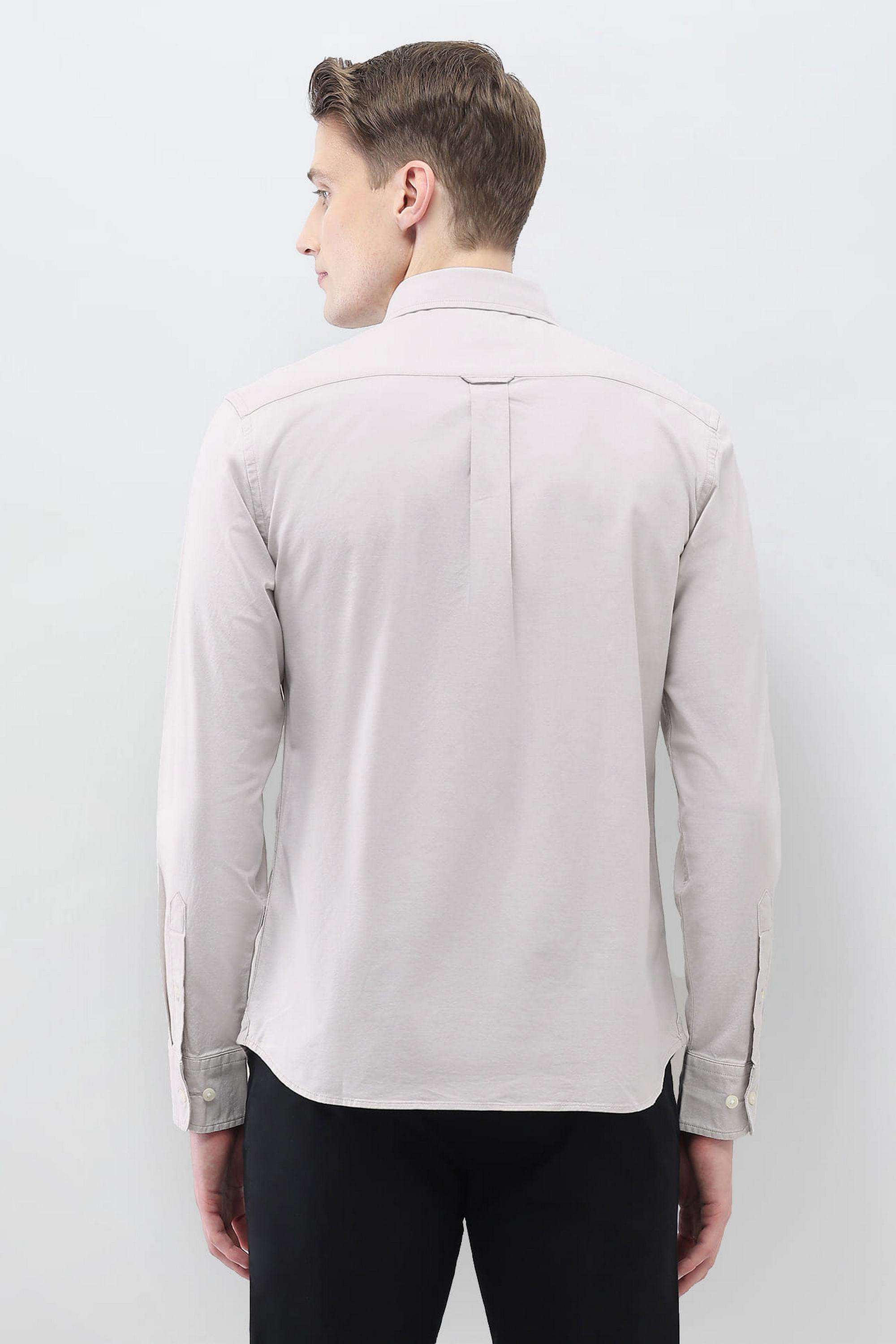 Solid-Cotton-Regular-Fit-Men-s-Casual-Wear-Shirt