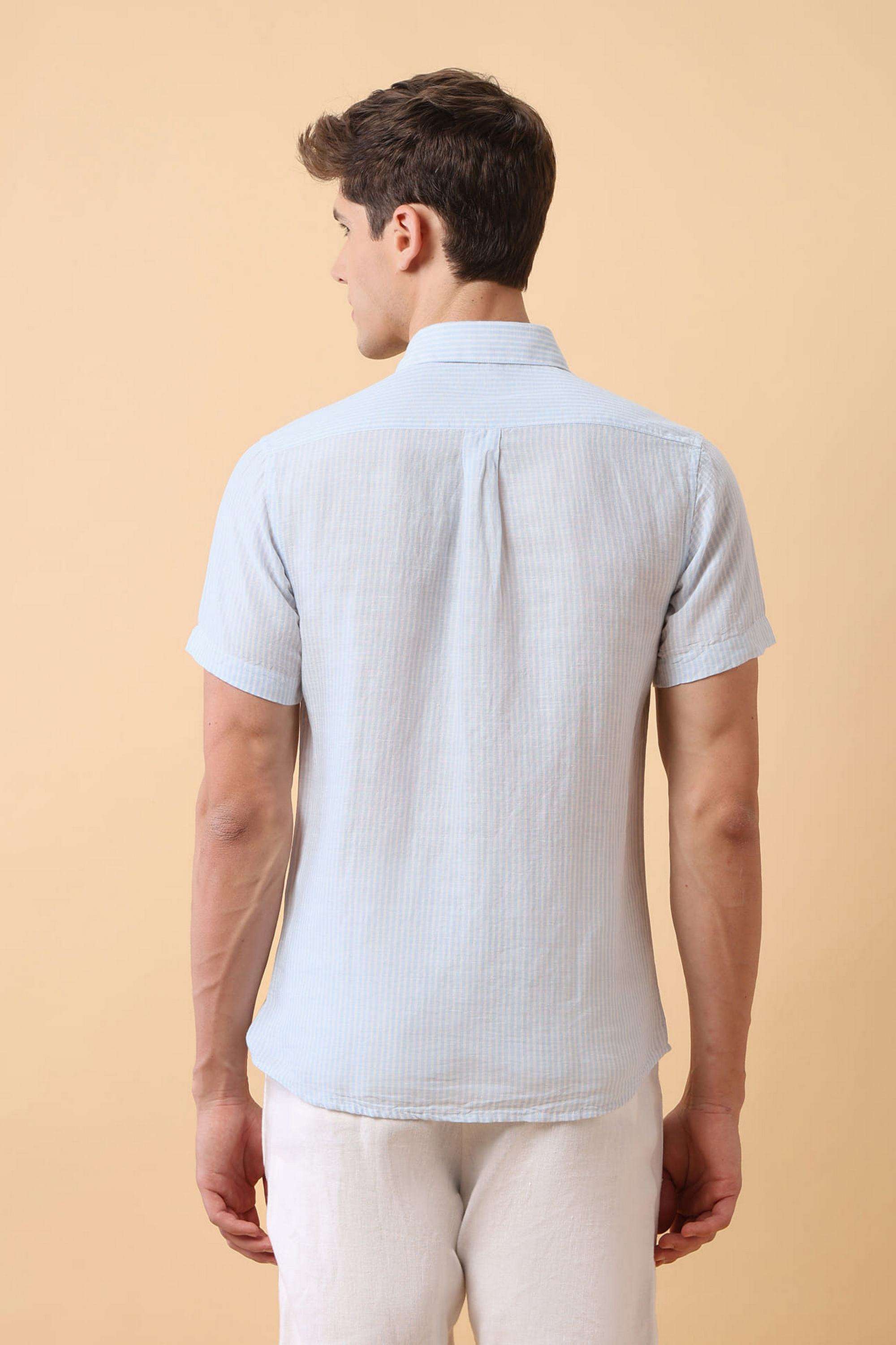 Stripes-Linen-Regular-Fit-Men-s-Casual-Shirt
