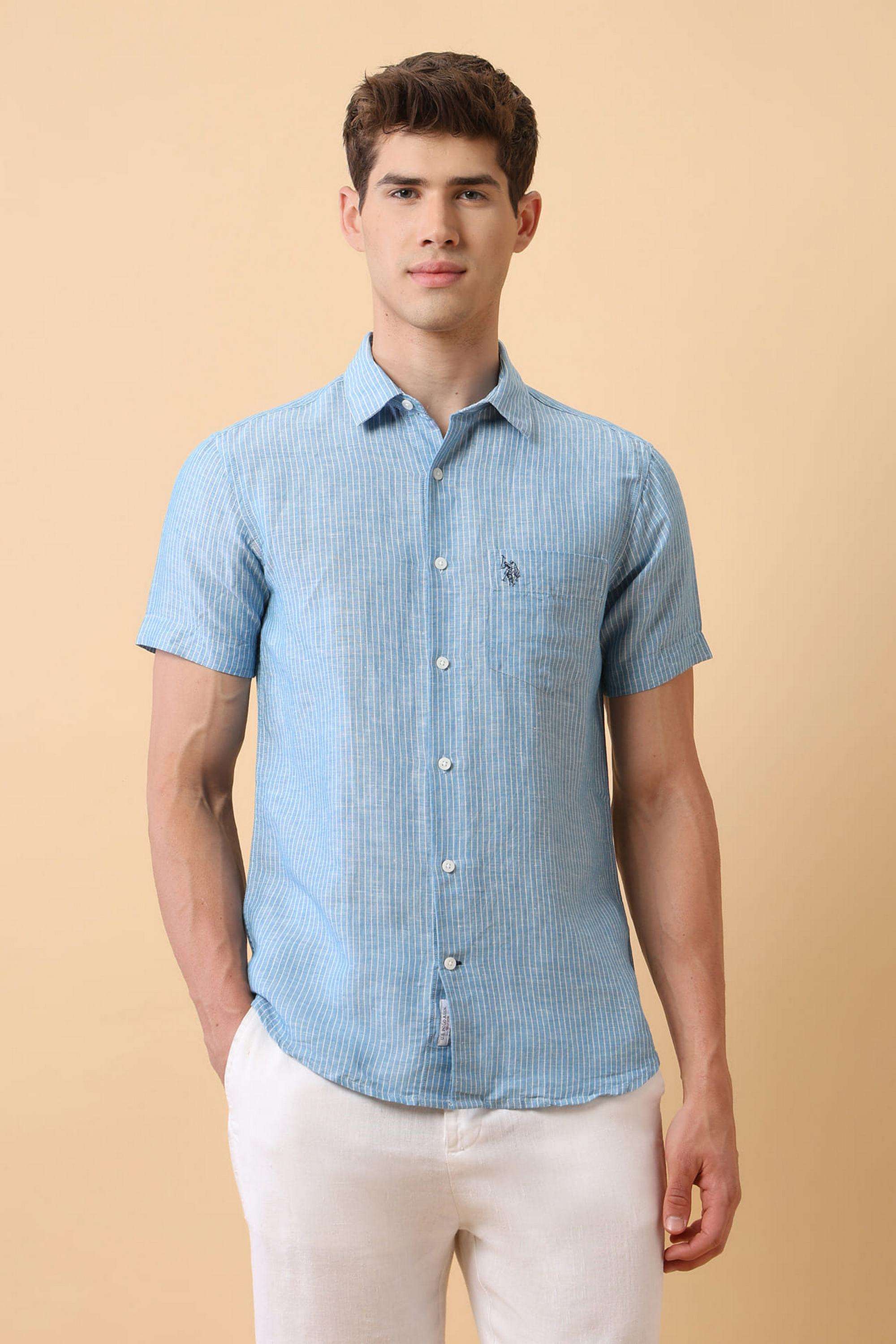 Stripes-Linen-Regular-Fit-Men-s-Casual-Shirt