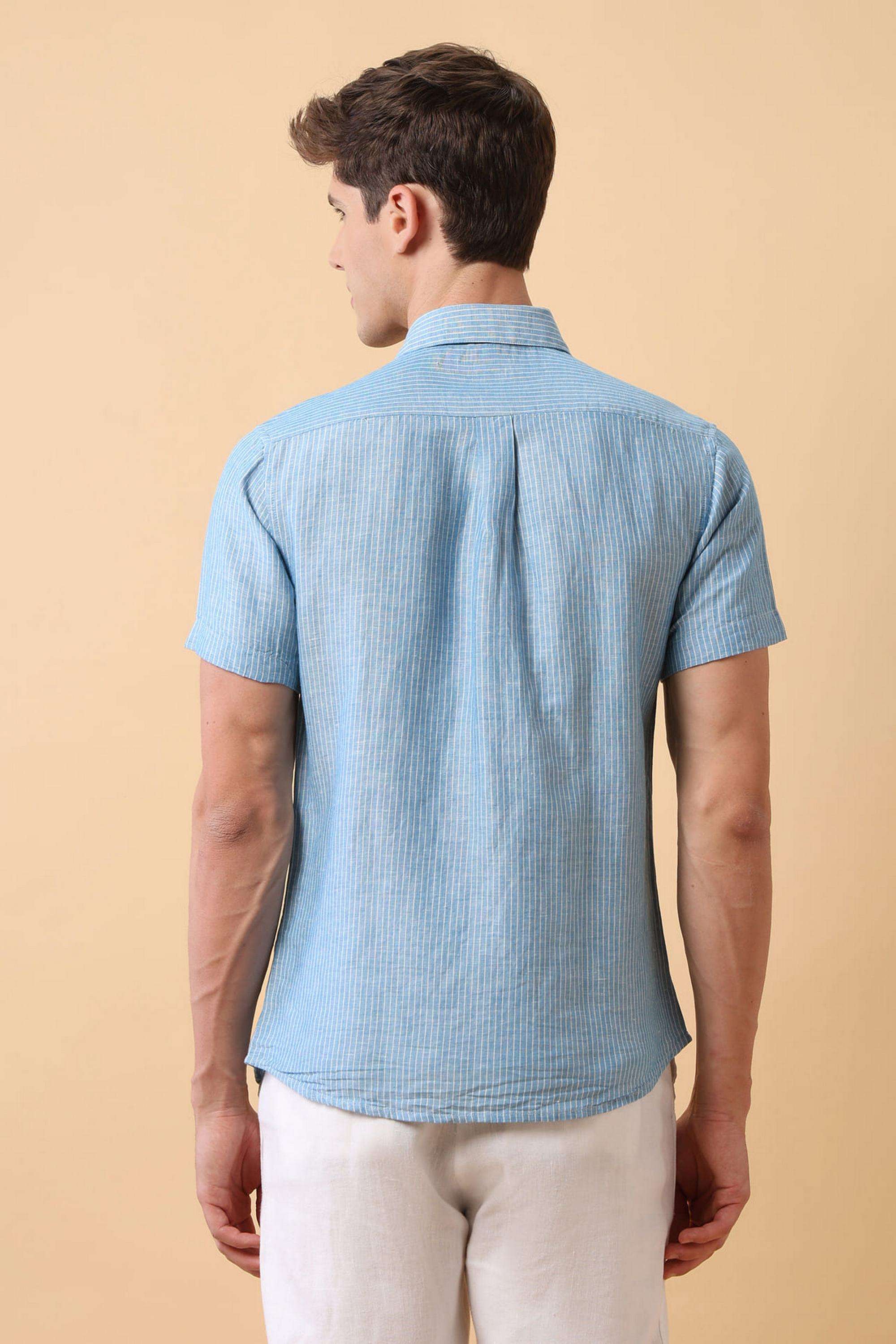 Stripes-Linen-Regular-Fit-Men-s-Casual-Shirt