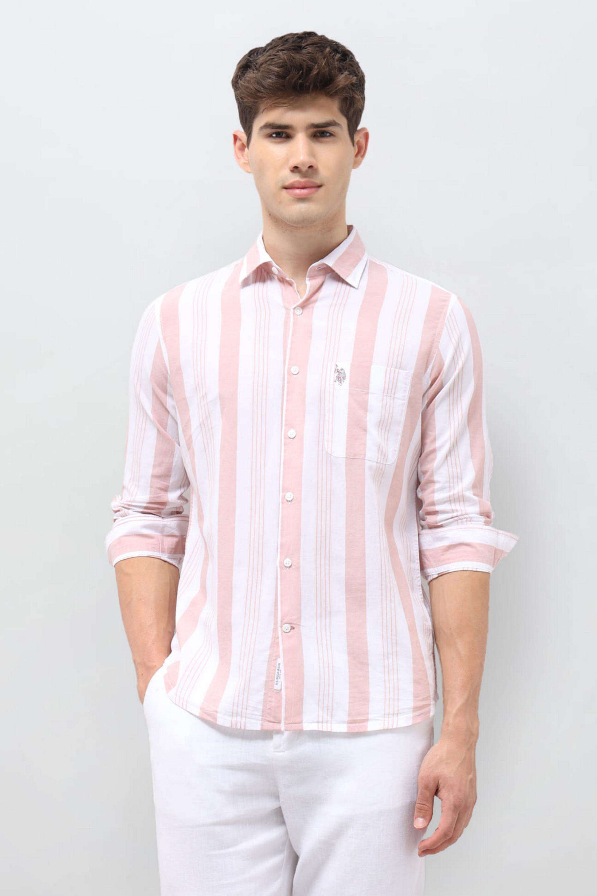 Stripes-Cotton-Regular-Fit-Men-s-Casual-Shirt