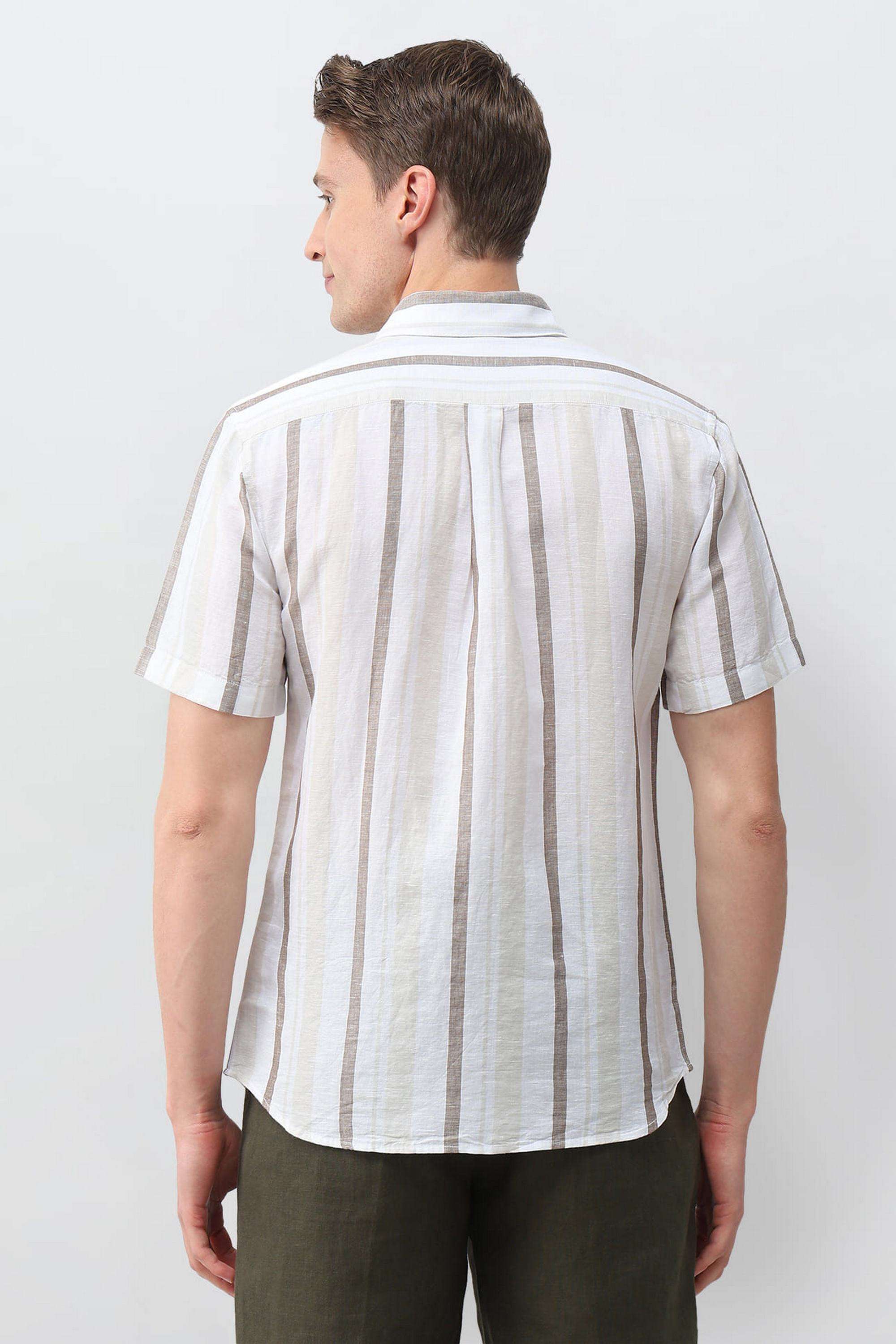 Stripes-Linen-Regular-Fit-Men-s-Casual-Shirt