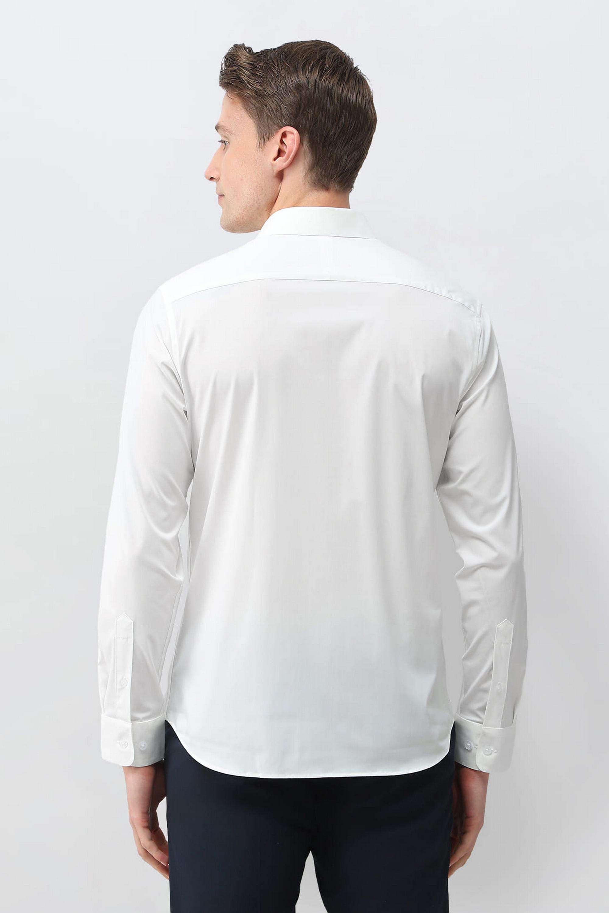 Solid-Blended-Fabric-Regular-Fit-Men-s-Casual-Shirt