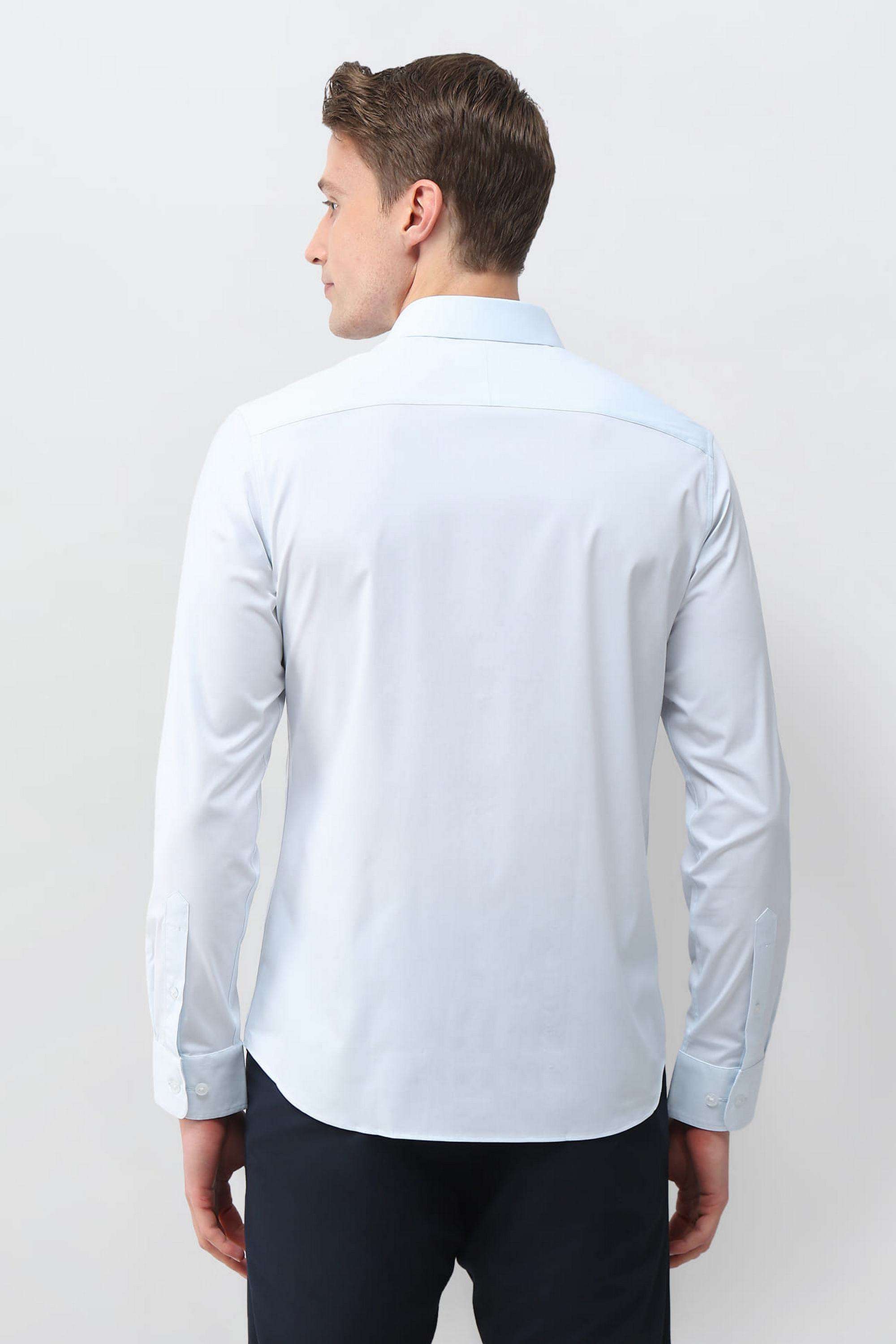 Solid-Blended-Fabric-Regular-Fit-Men-s-Casual-Shirt