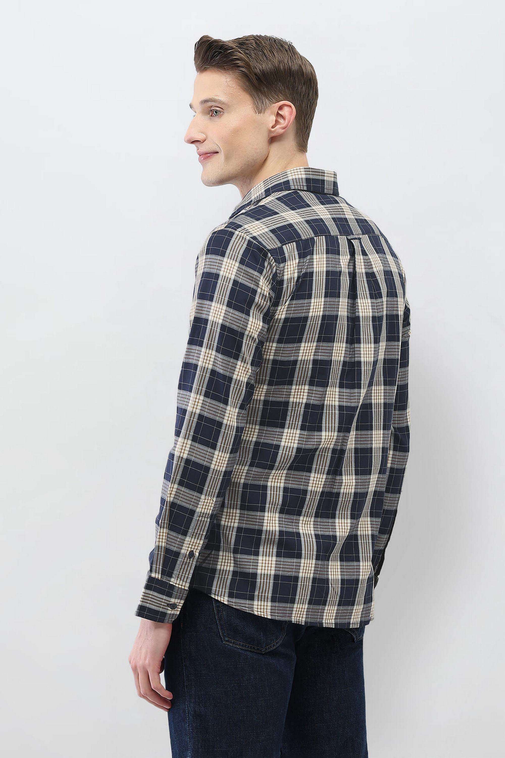Checks-Cotton-Regular-Fit-Men-s-Casual-Wear-Shirt