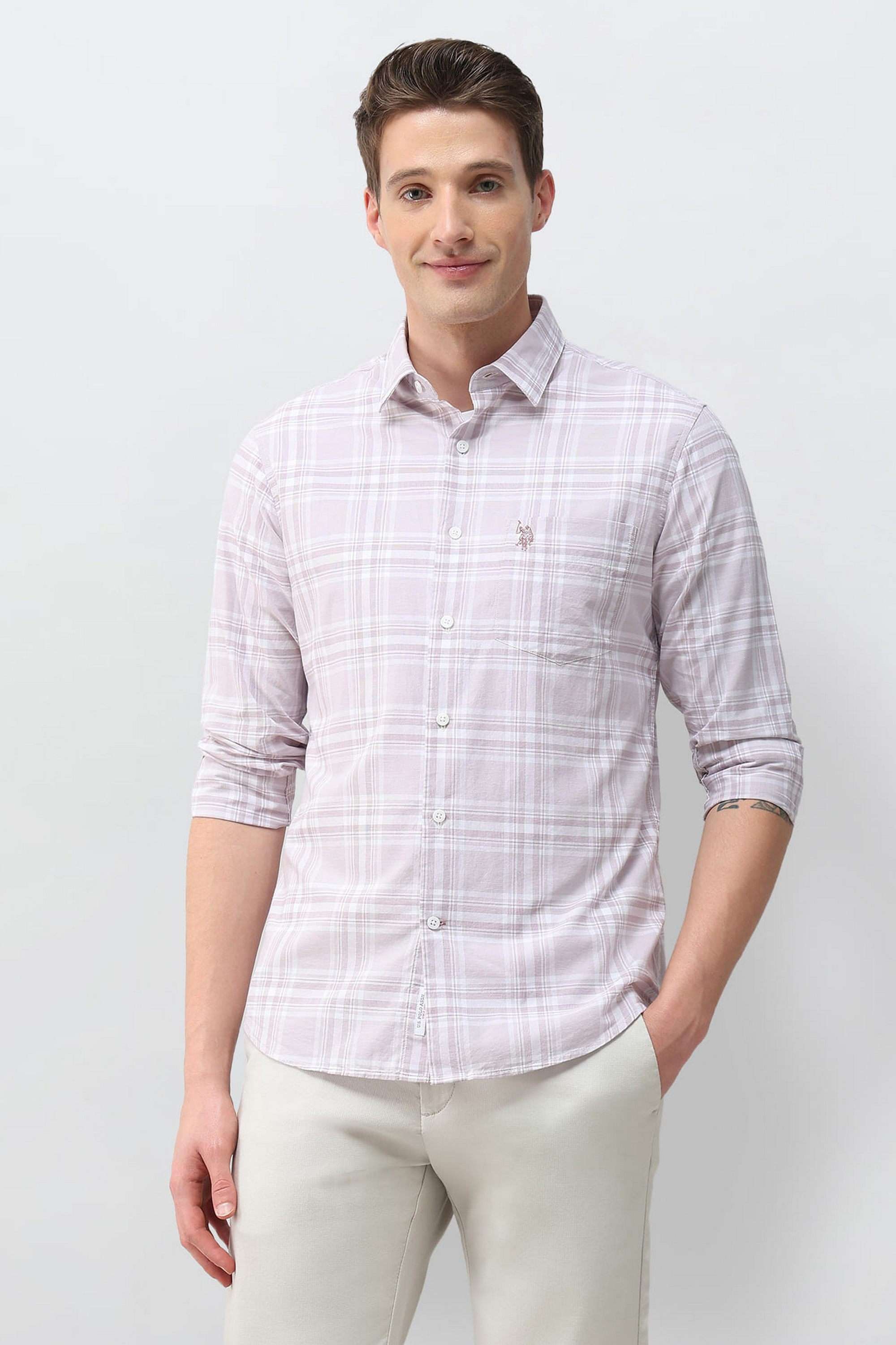 Checks-Cotton-Regular-Fit-Men-s-Casual-Shirt