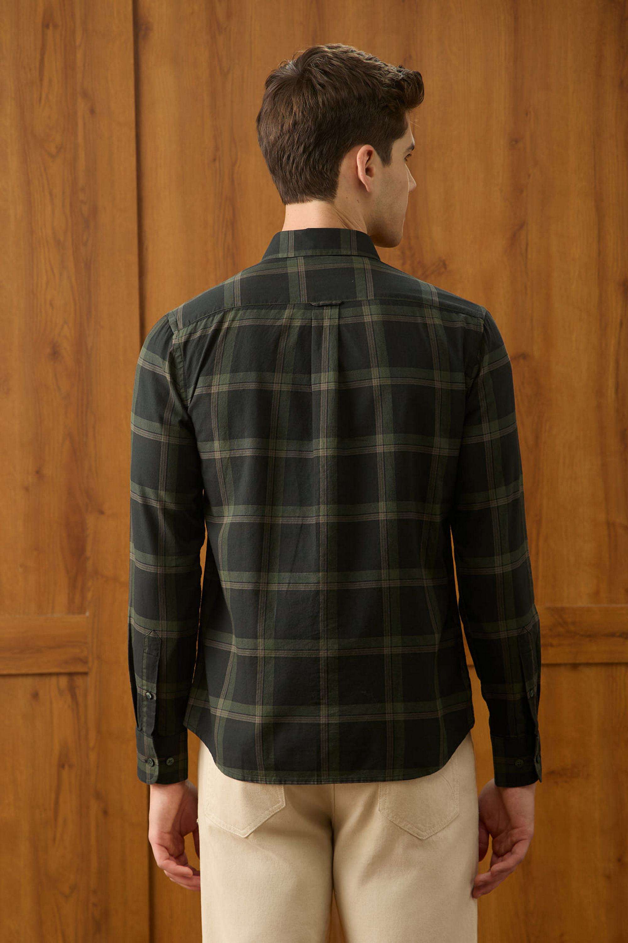 Checks-Cotton-Regular-Fit-Men-s-Casual-Shirt