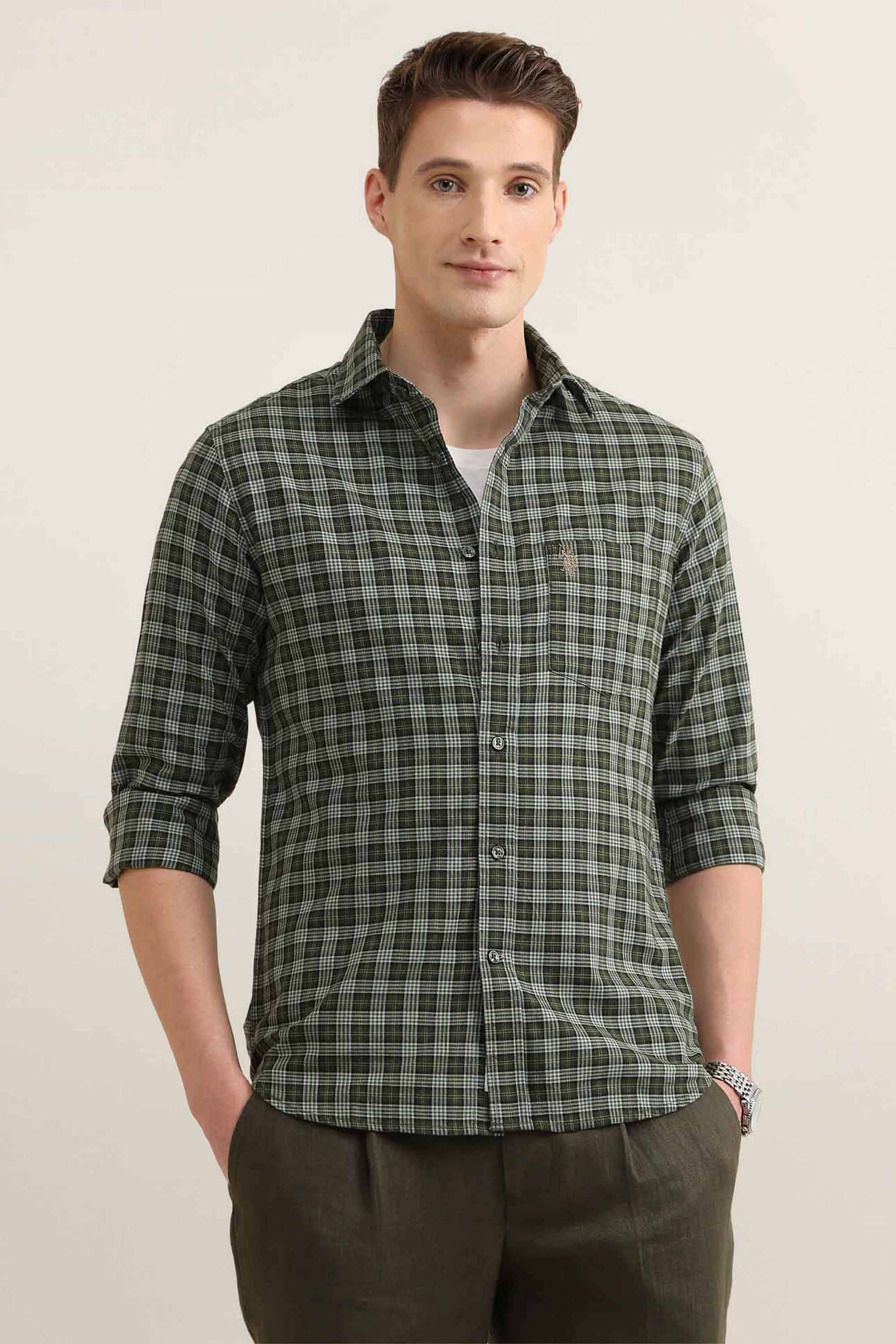 Sotogrande-Checks-Cotton-Regular-Fit-Men-s-Casual-Wear-Shirt