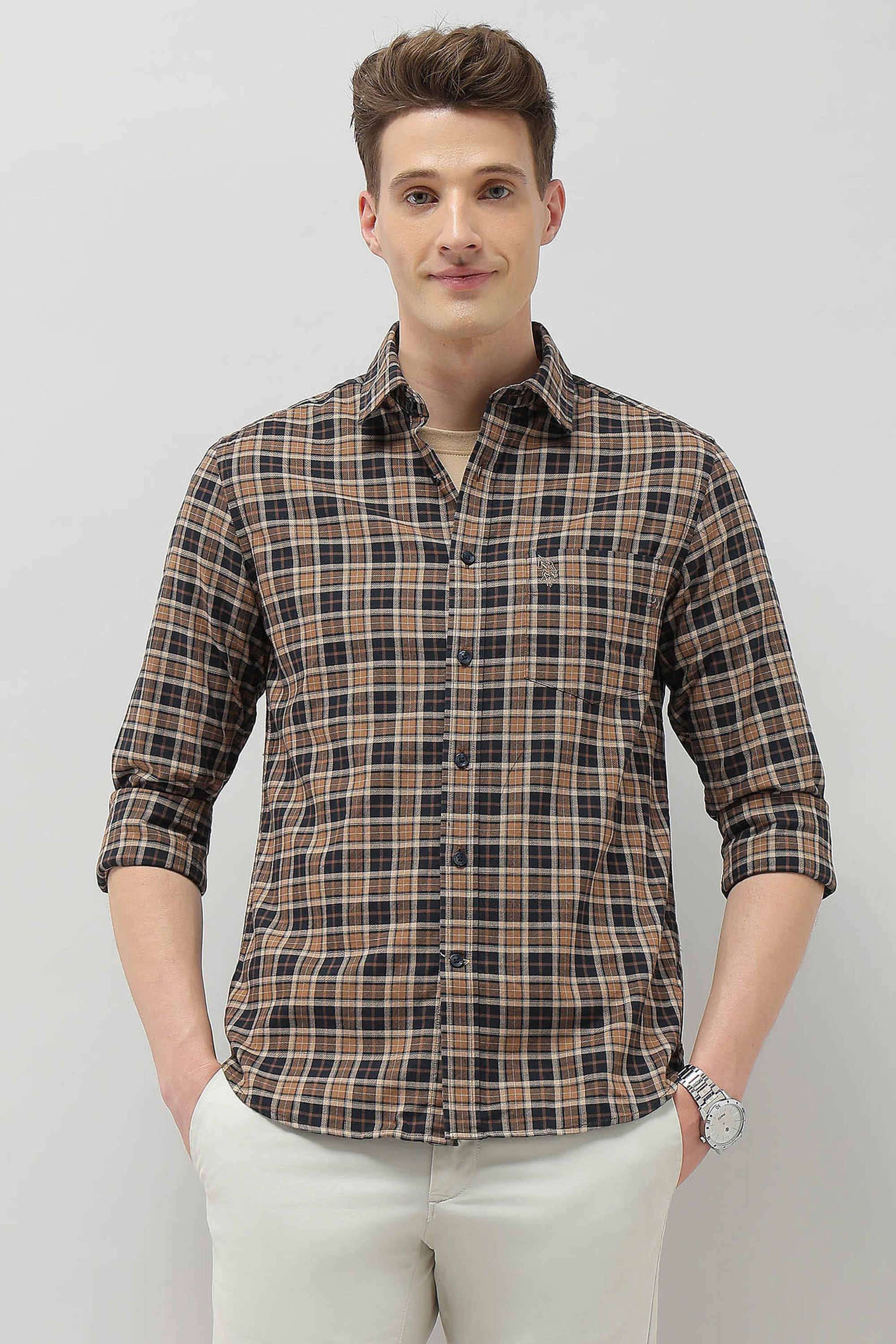 Sotogrande-Checks-Cotton-Regular-Fit-Men-s-Casual-Wear-Shirt