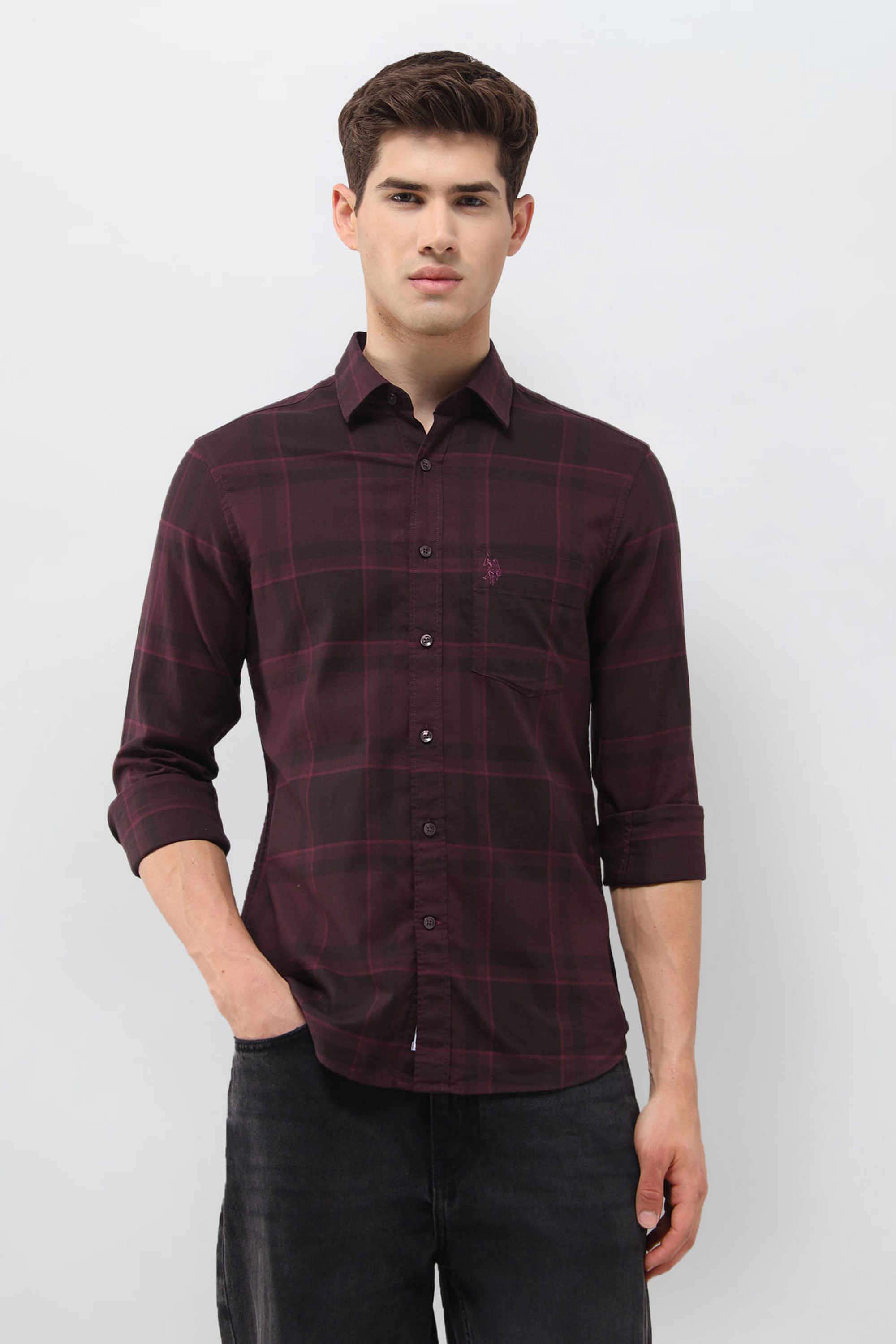 Checks-Cotton-Regular-Fit-Men-s-Casual-Shirt