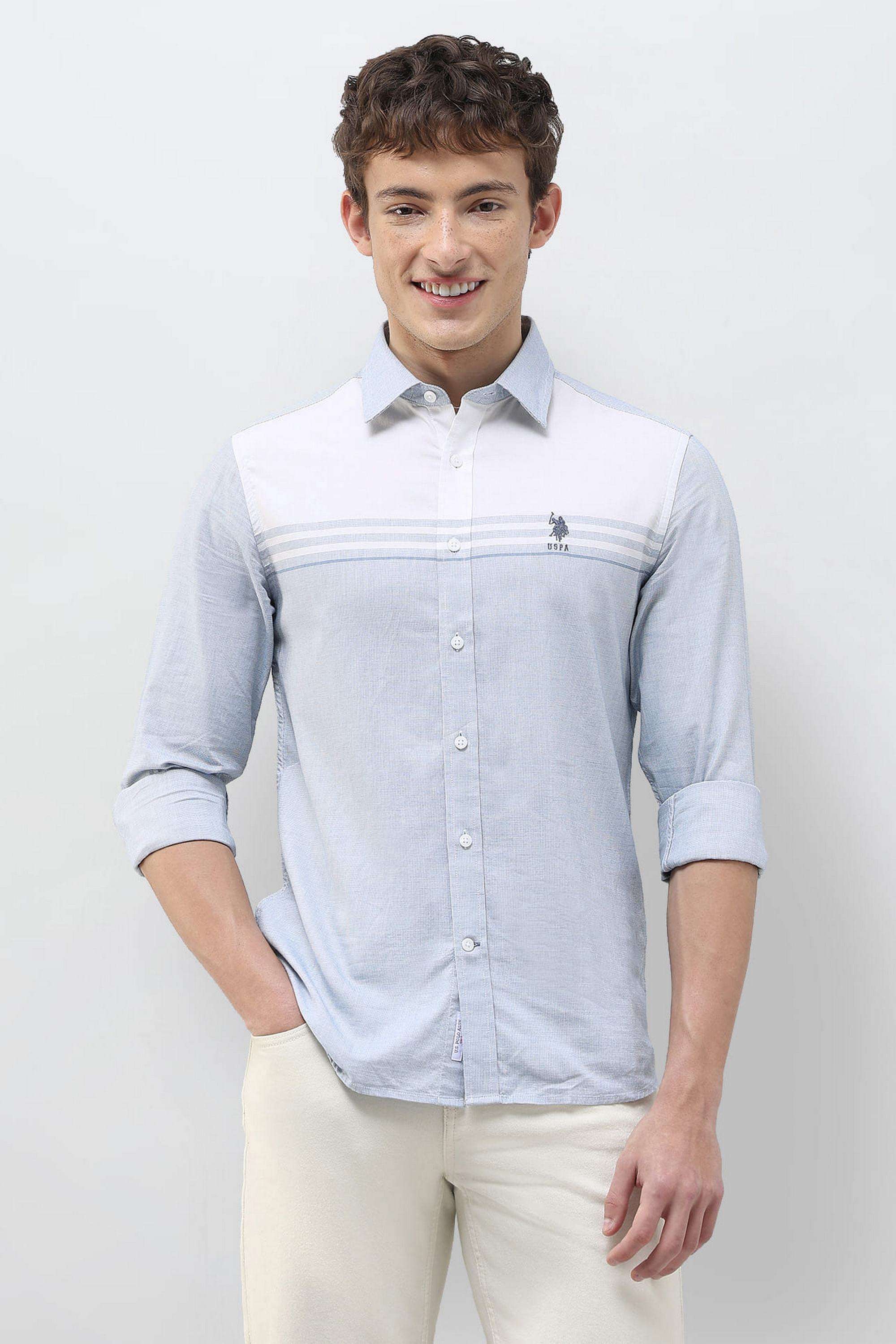 Solid-Cotton-Regular-Fit-Men-s-Casual-Shirt