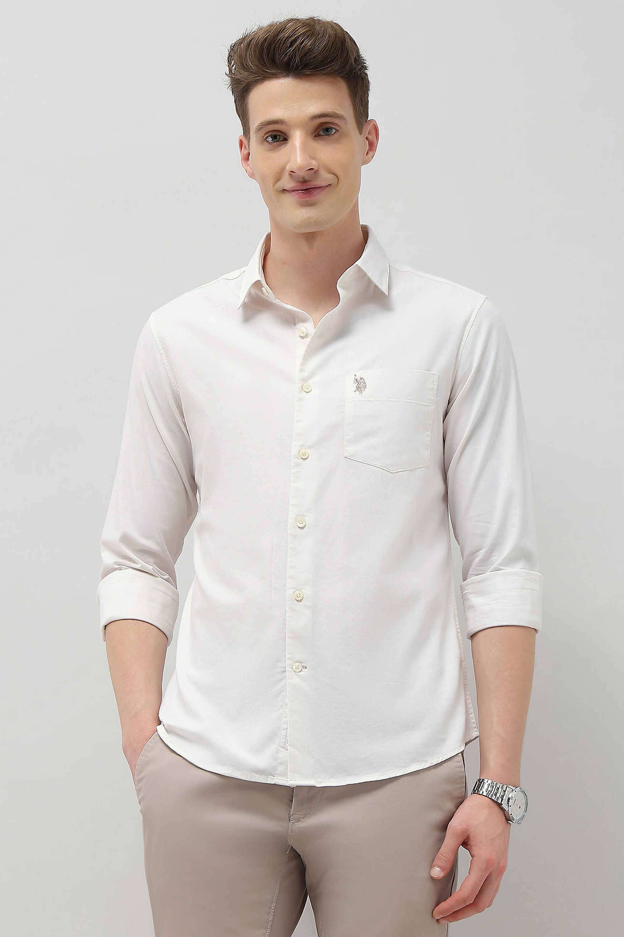 Casa-De-Campo-Solid-Cotton-Regular-Fit-Men-s-Casual-Wear-Shirt
