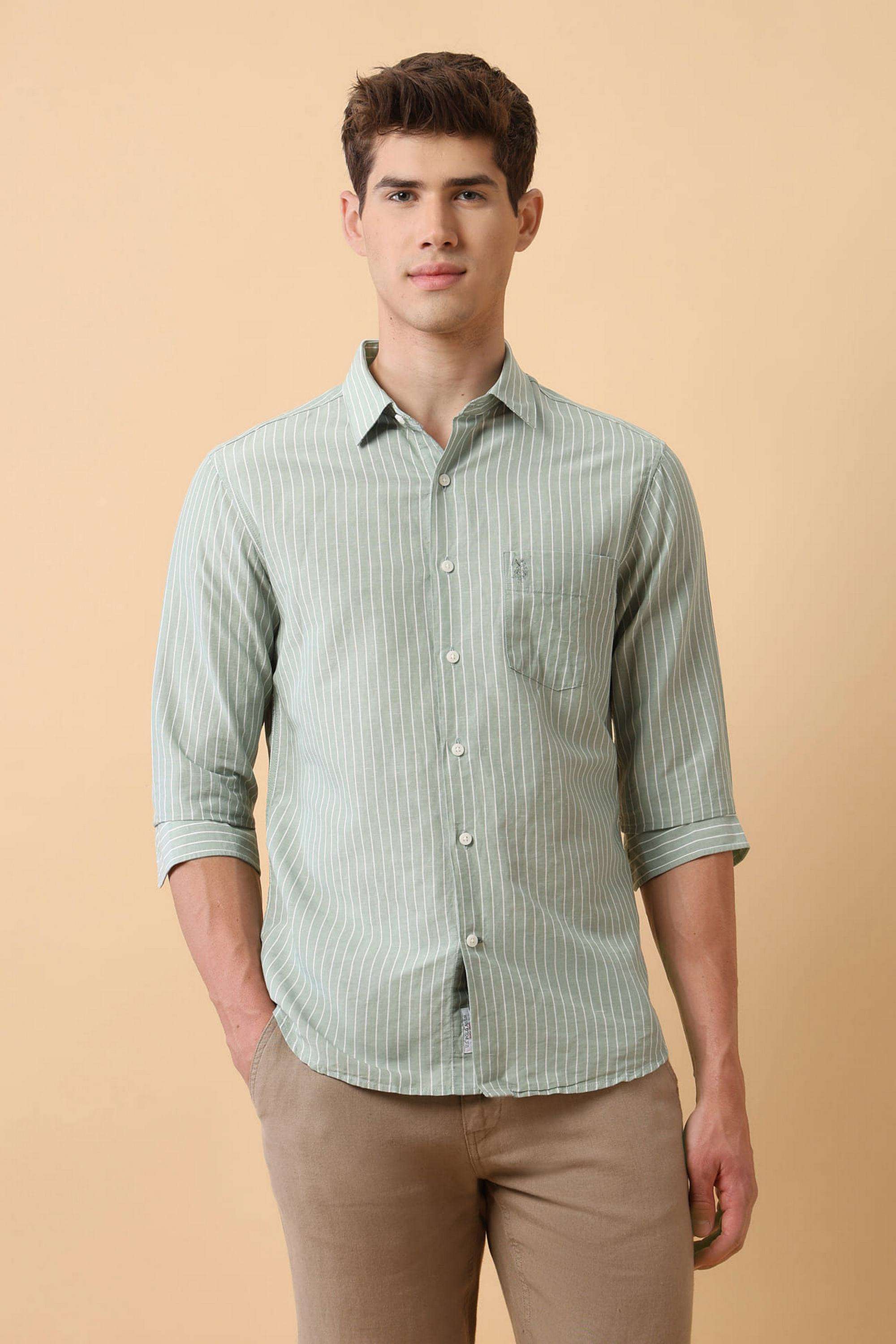 Stripes-Cotton-Regular-Fit-Men-s-Casual-Shirt