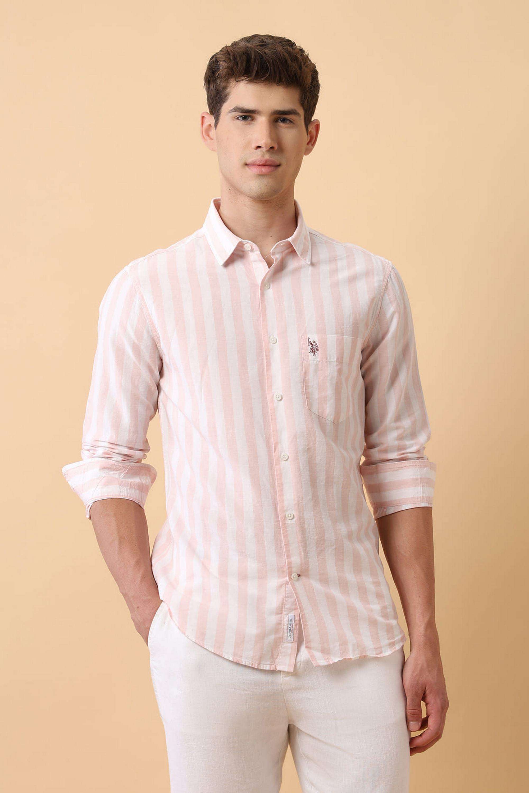 Stripes-Cotton-Regular-Fit-Men-s-Casual-Shirt