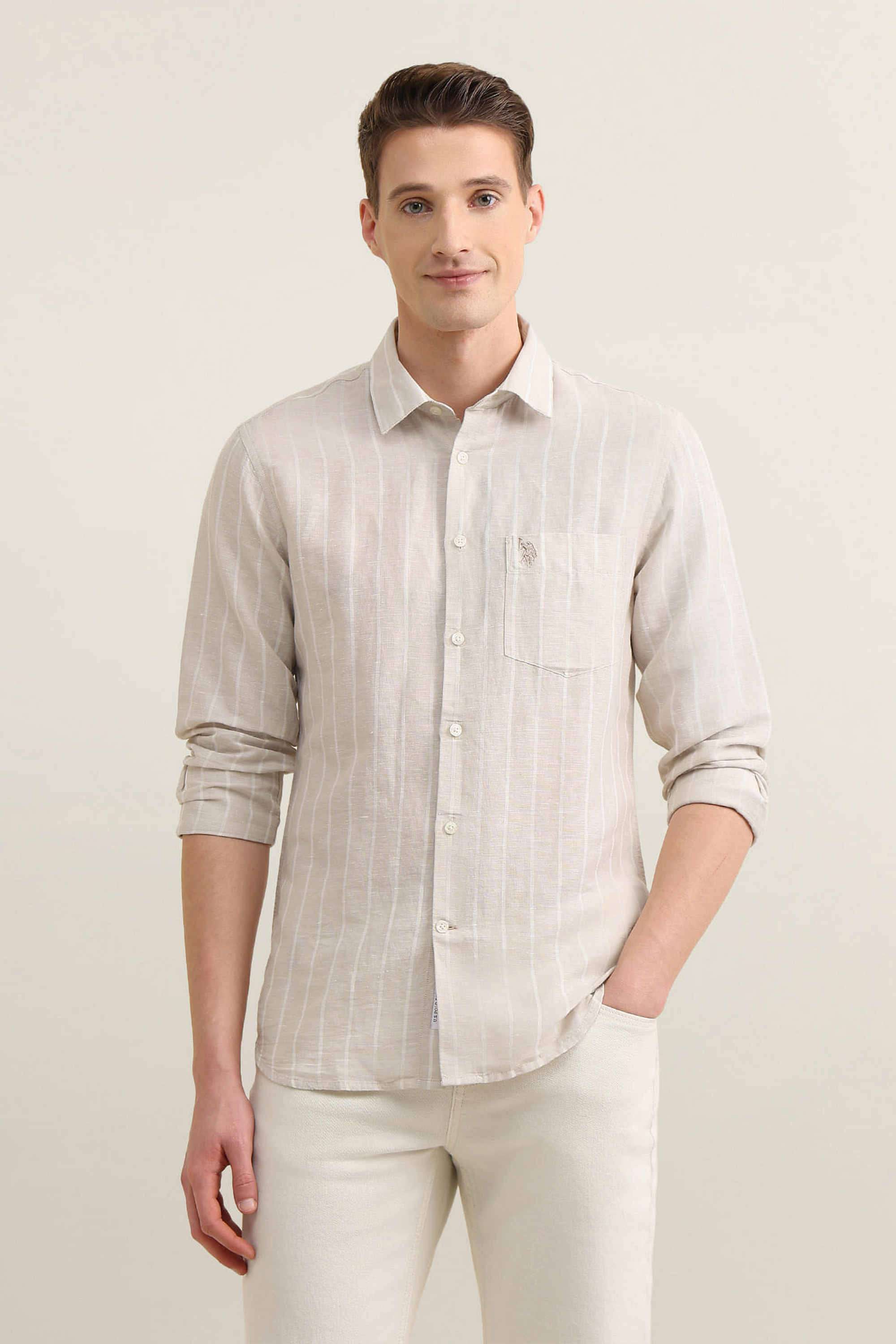 Sotogrande-Stripes-Linen-Regular-Fit-Men-s-Casual-Wear-Shirt