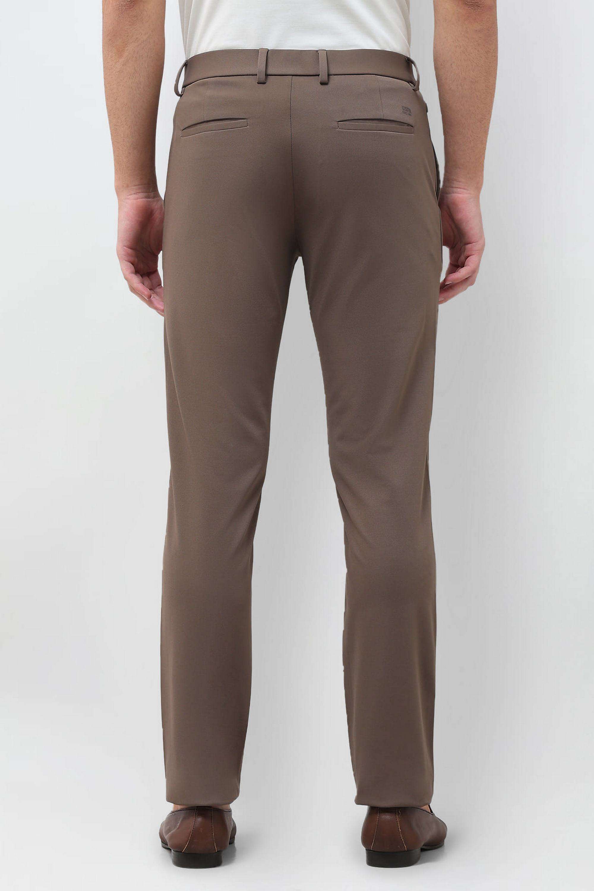 Solid-Polyester-Slim-Fit-Men-s-Casual-Trousers