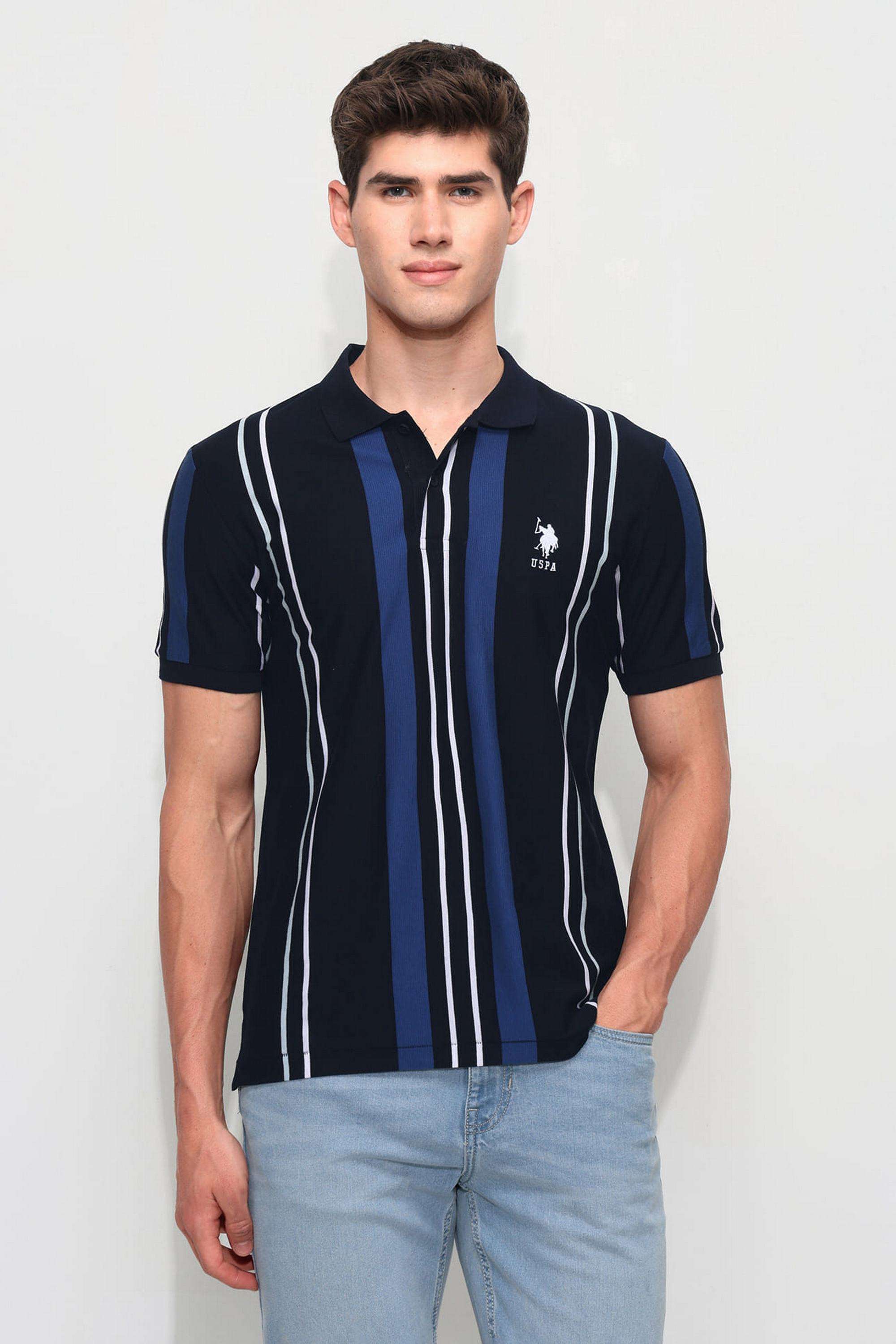 Stripes-Cotton-Polo-Men-s-T-Shirt