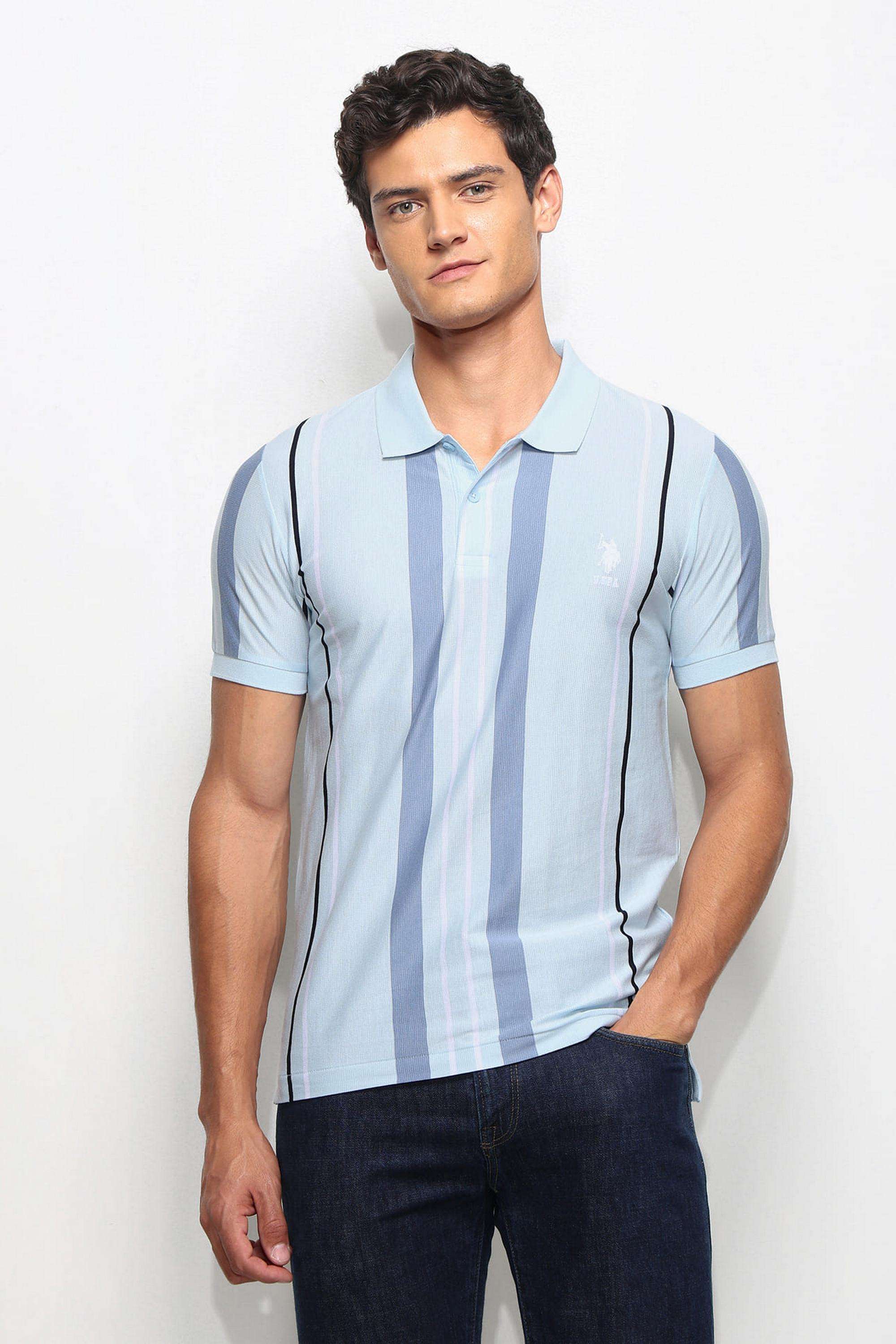 Stripes-Cotton-Polo-Men-s-T-Shirt