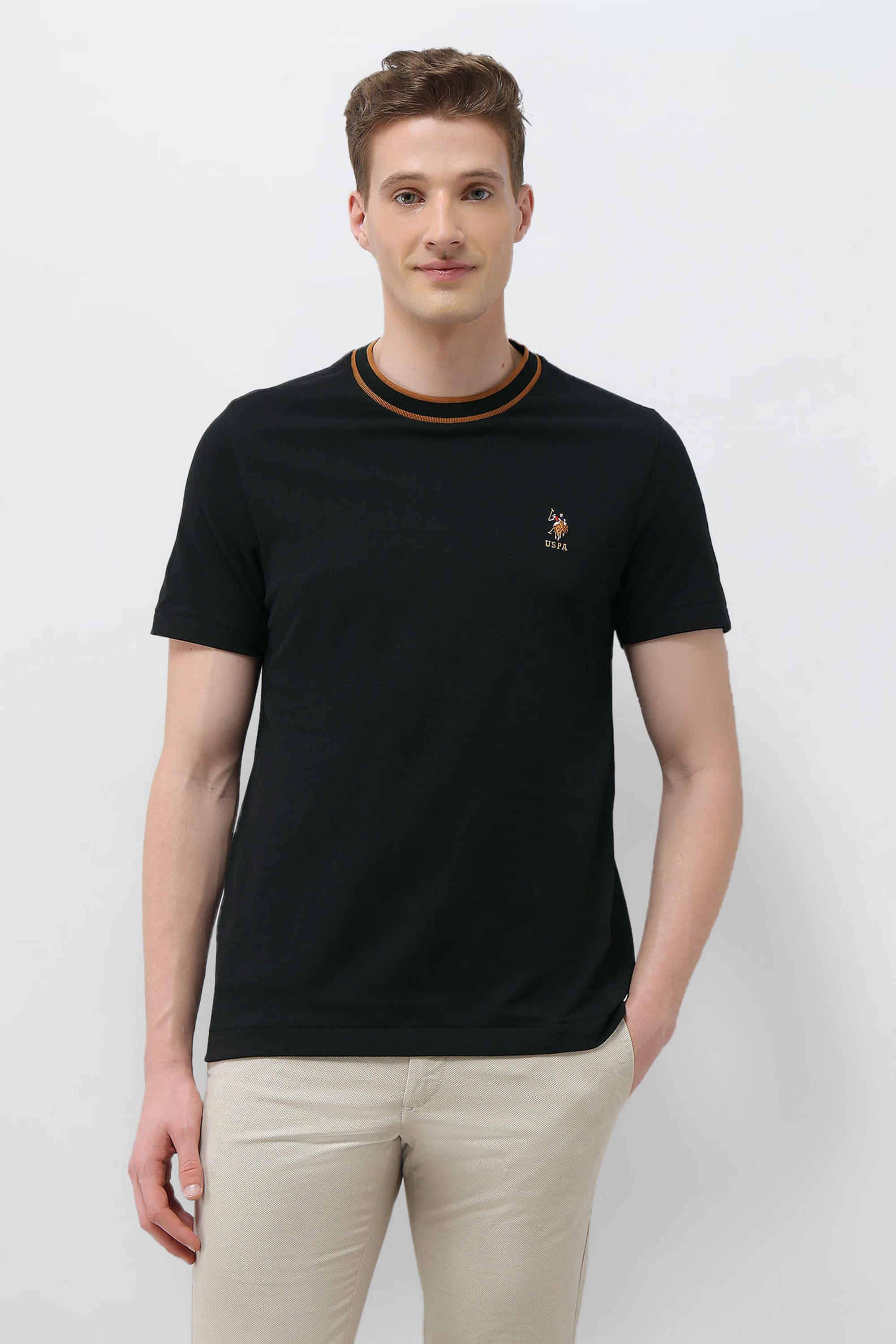 Sotogrande-Solid-Cotton-Round-Neck-Men-s-T-Shirt