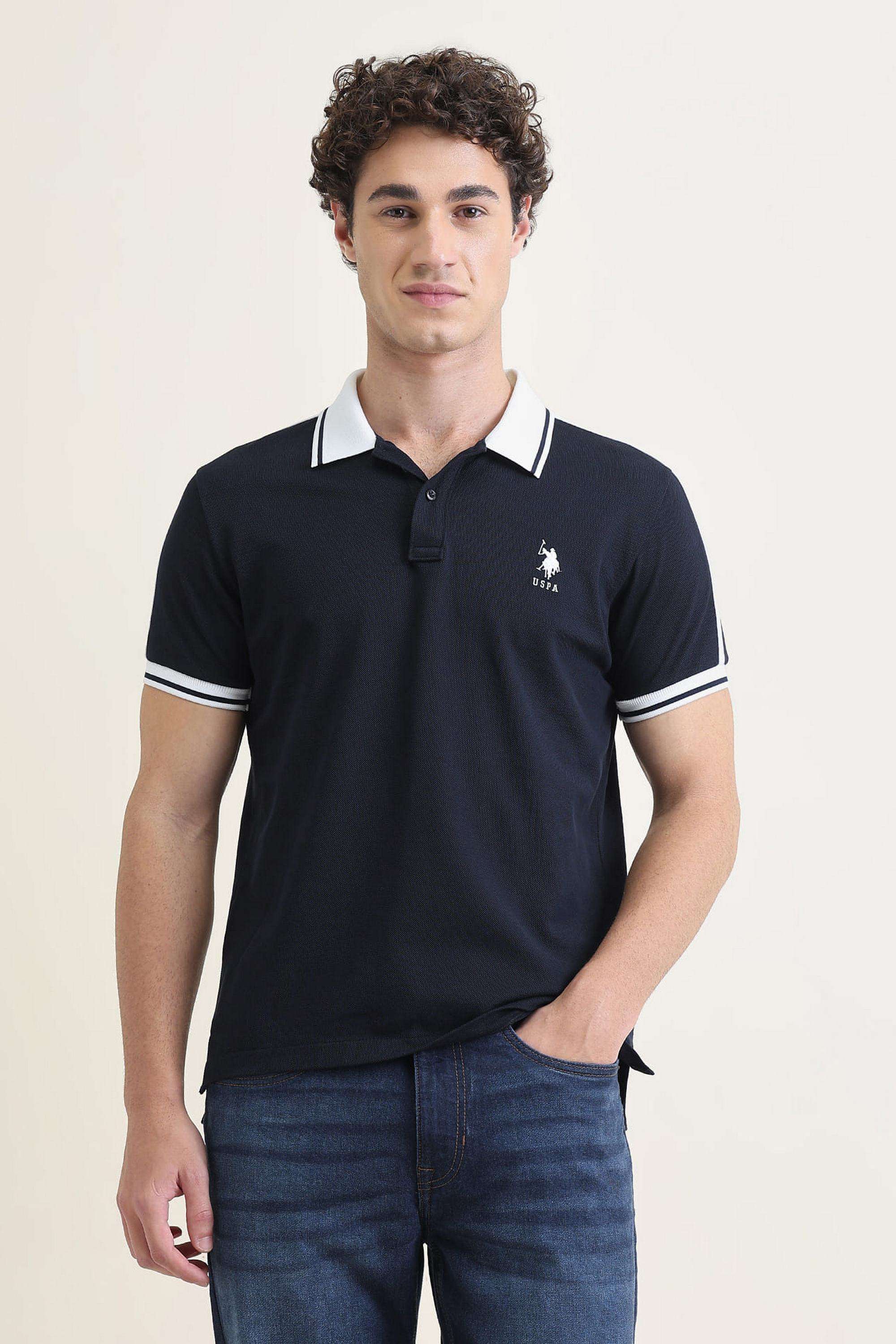 Solid-Cotton-Polo-Men-s-T-Shirt