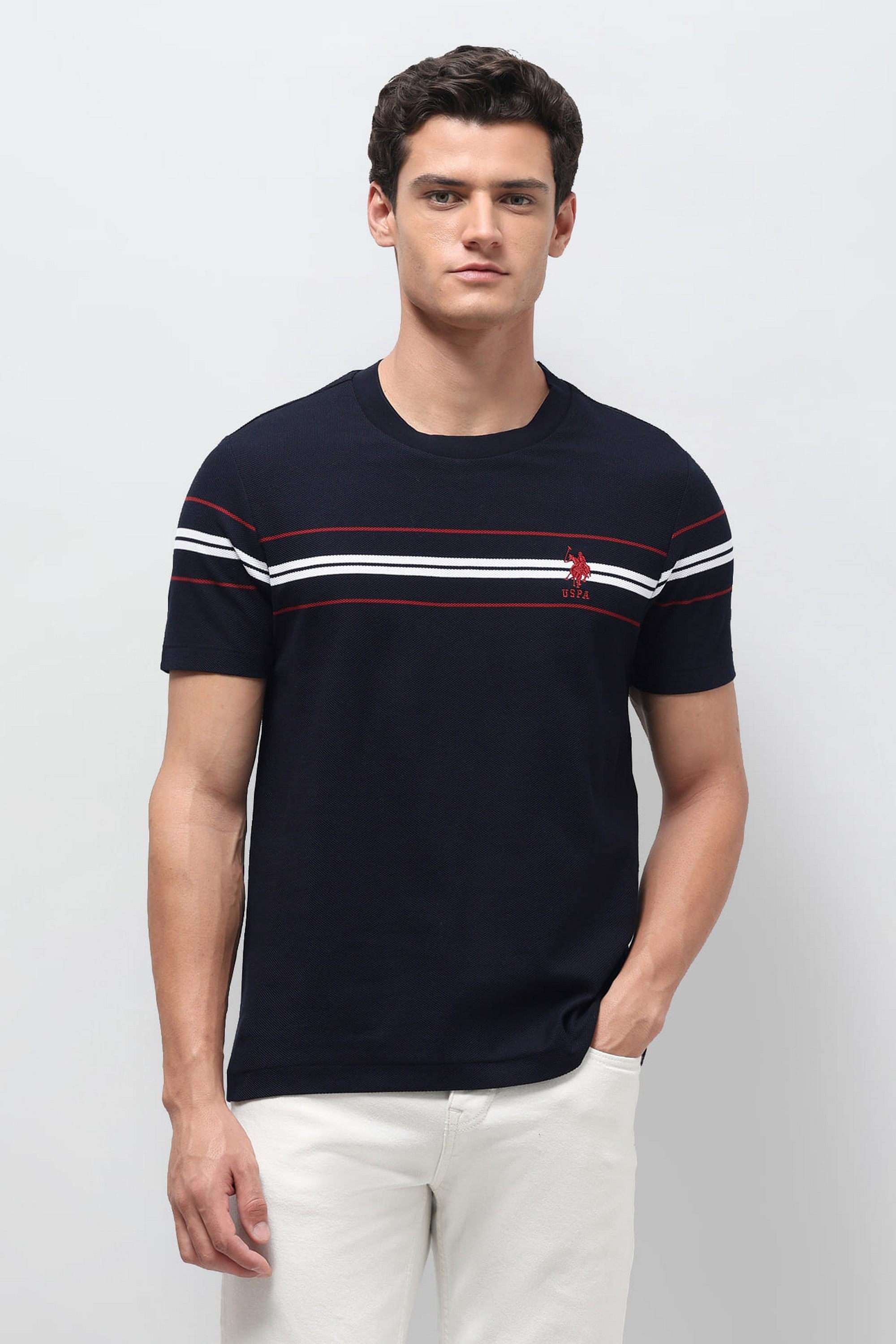 Solid-Cotton-Round-Neck-Men-s-T-Shirt