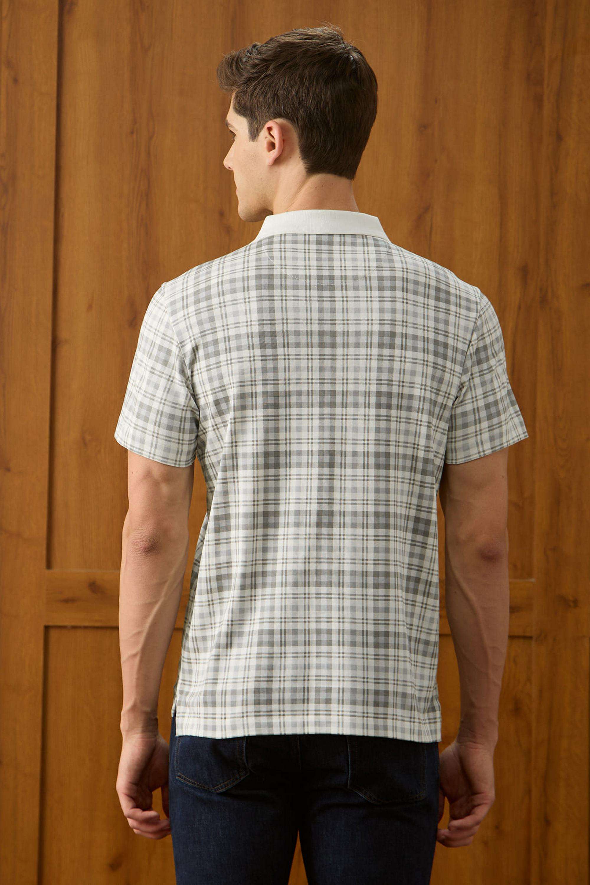 Checks-Cotton-Polo-Men-s-T-Shirt