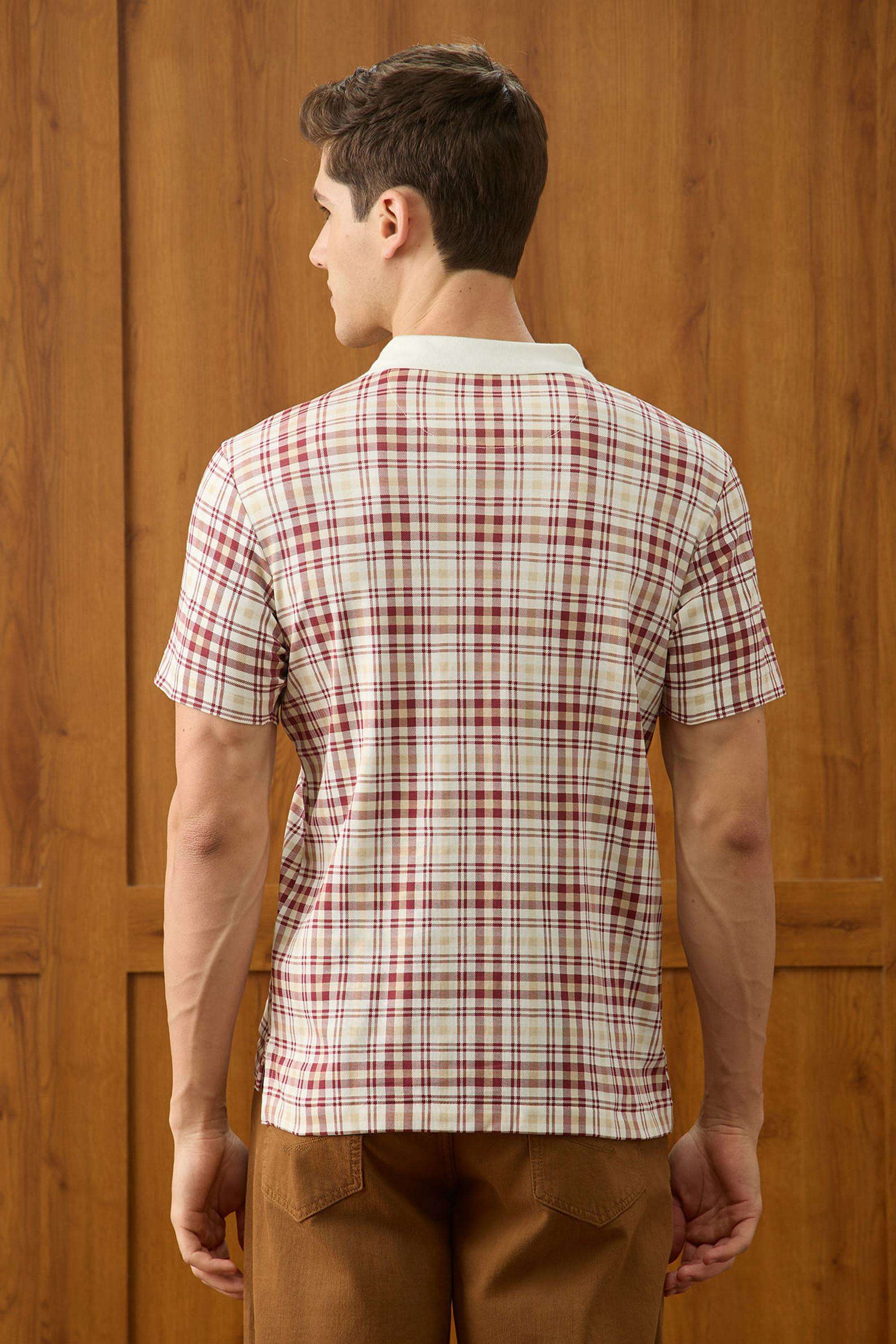 Checks-Cotton-Polo-Men-s-T-Shirt