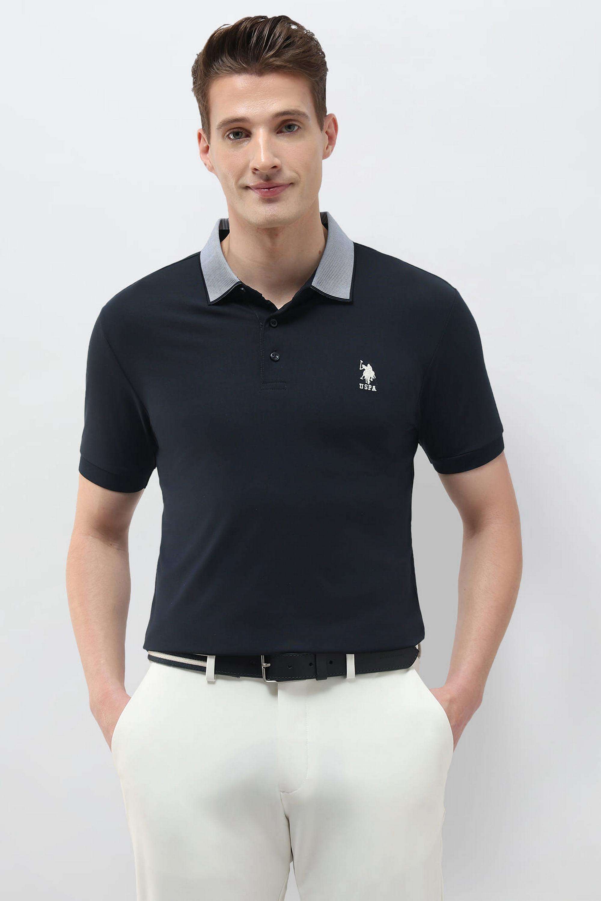 Solid-Cotton-Polo-Men-s-T-Shirt