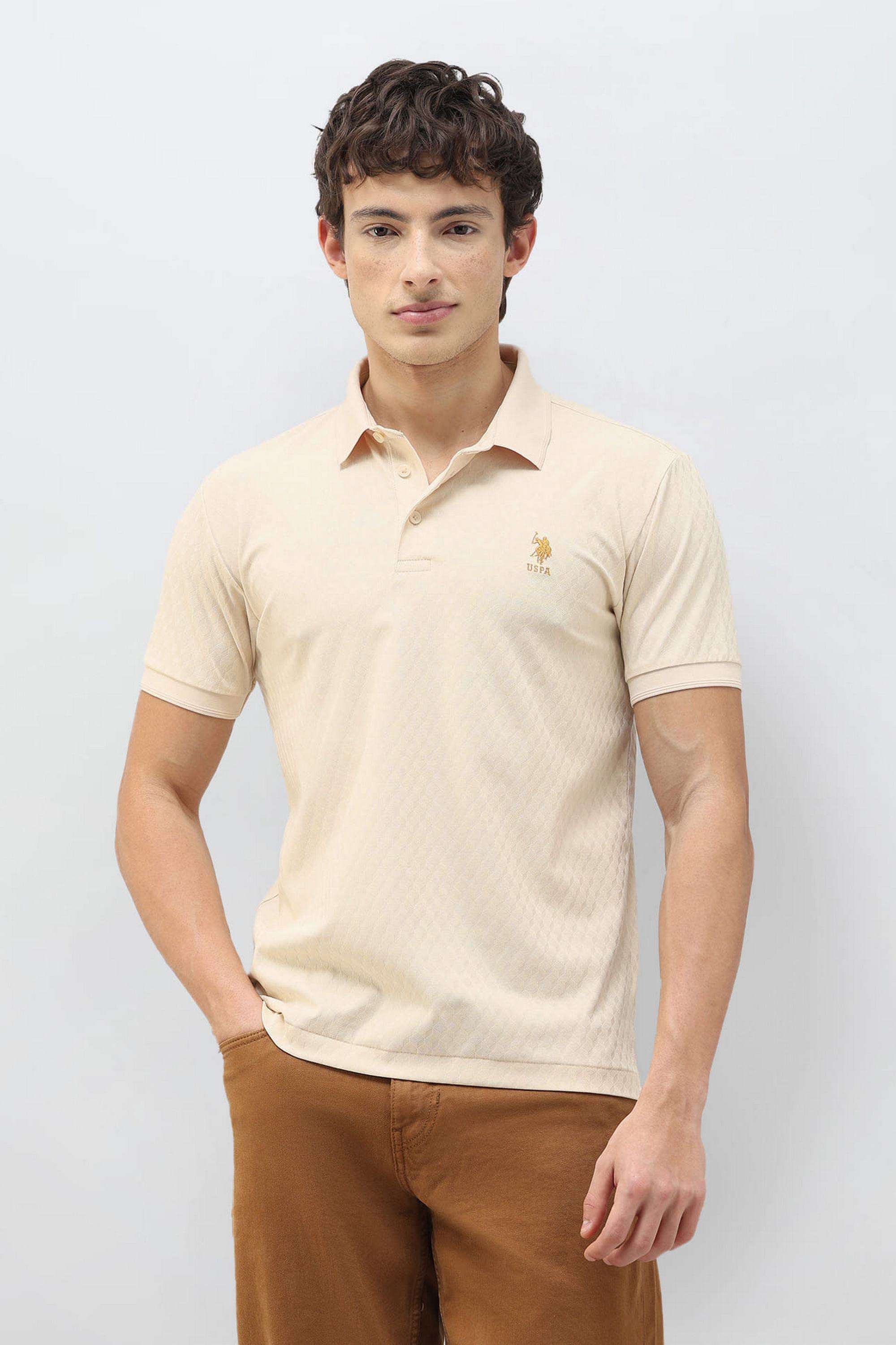 Geometric-Print-Cotton-Polo-Men-s-T-Shirt
