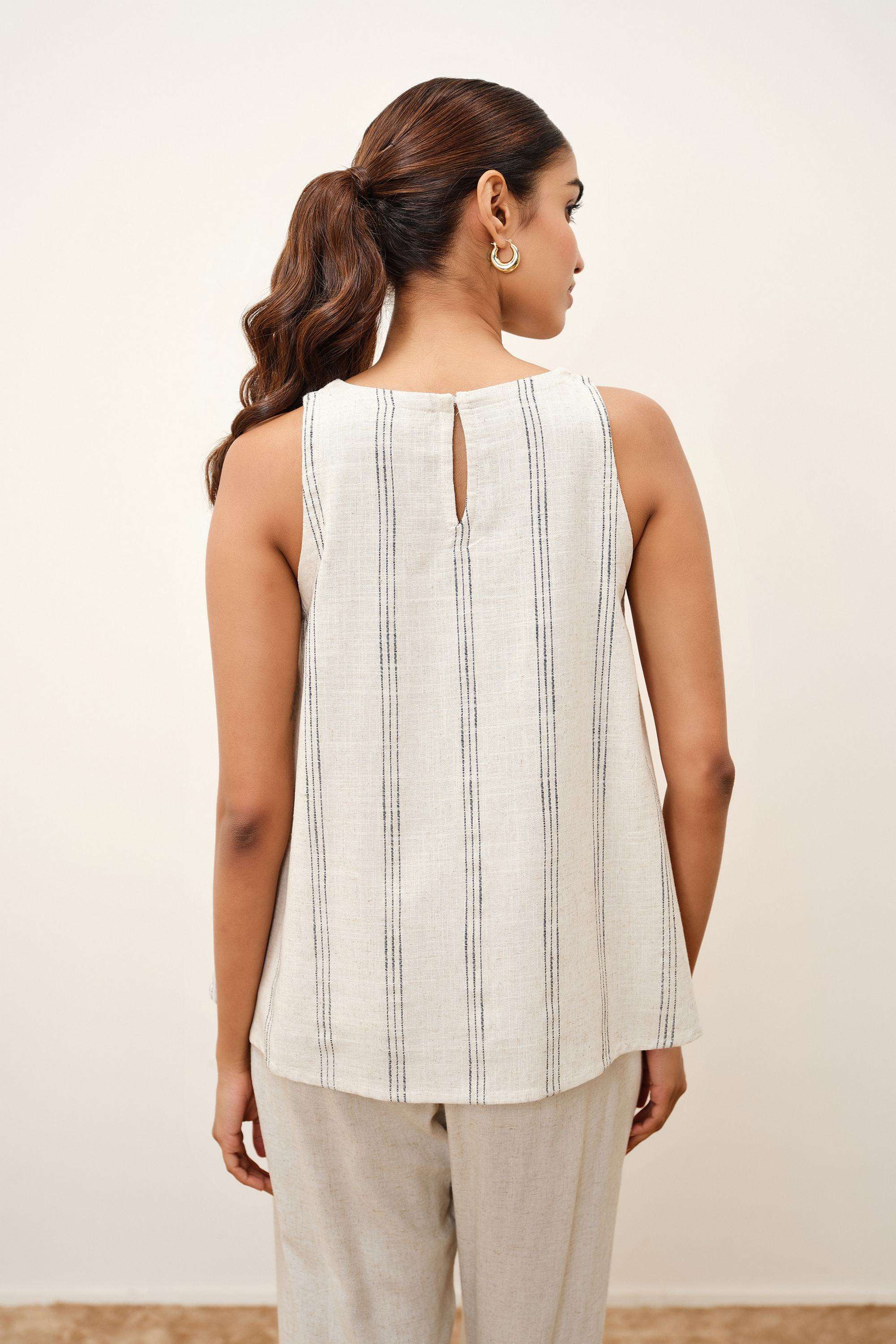 Solid-Blended-Fabric-Women-s-Top