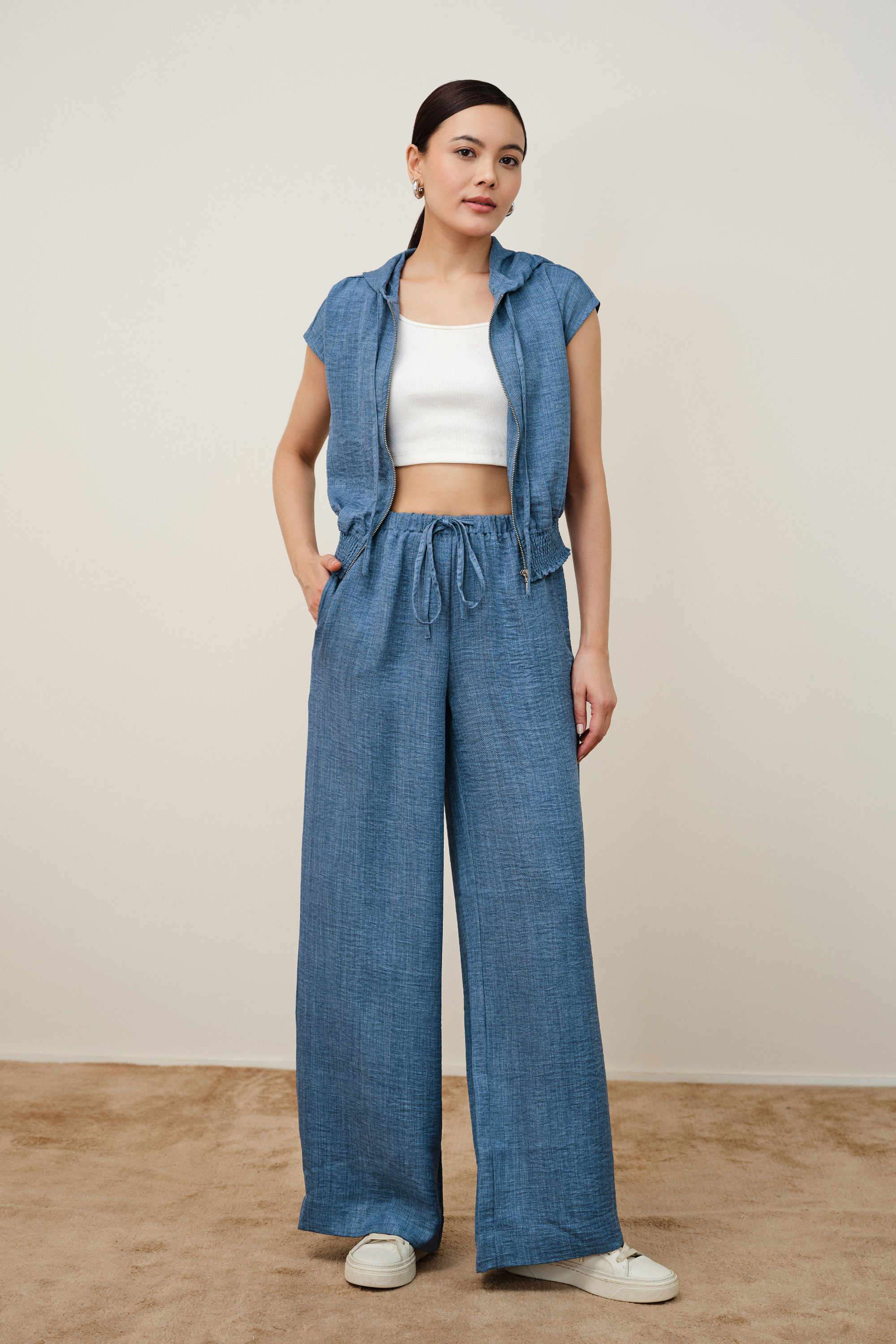 Solid-Polyester-Women-s-Casual-Wear-Jacket