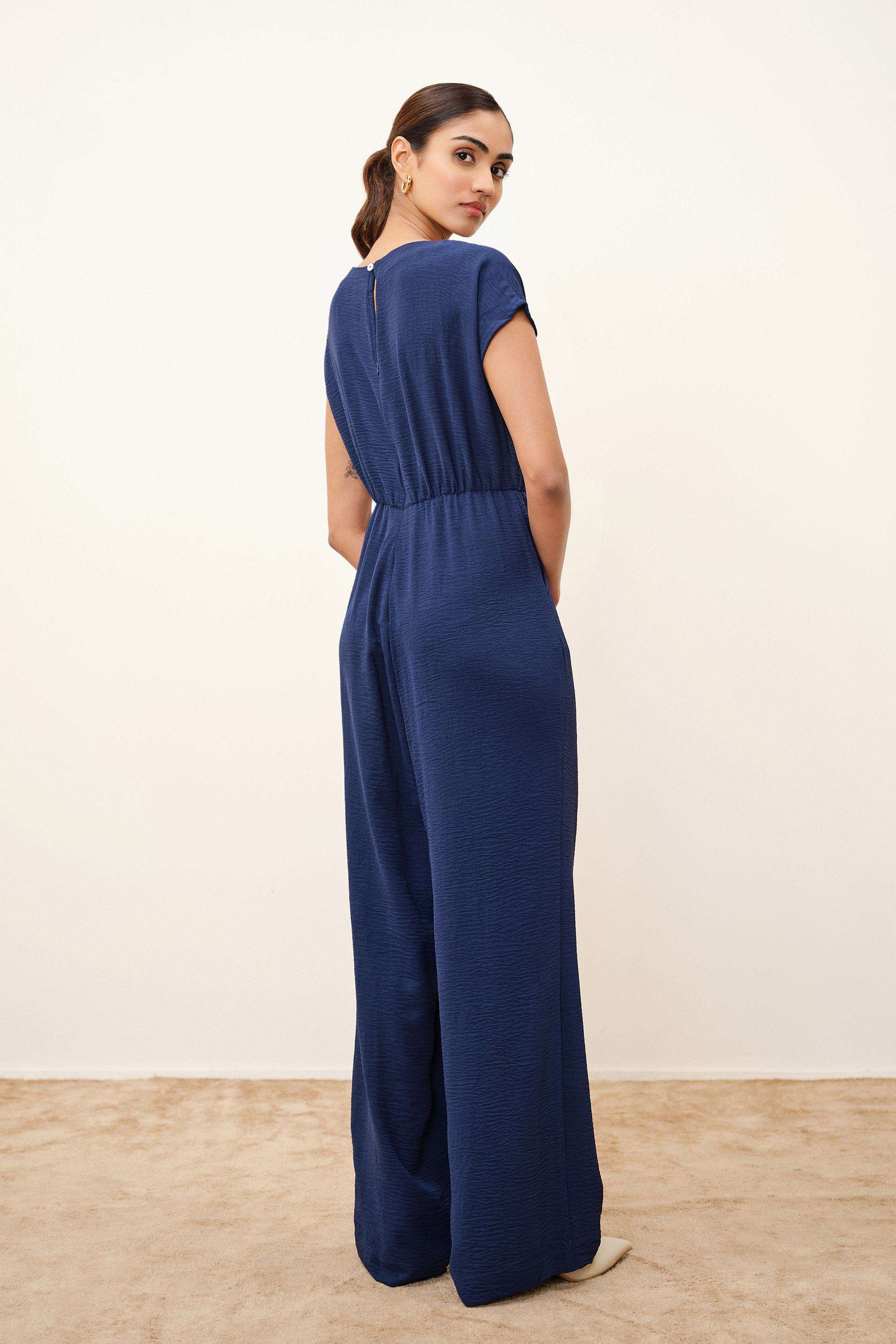 Solid-Blended-Fabric-Women-s-Jumpsuit