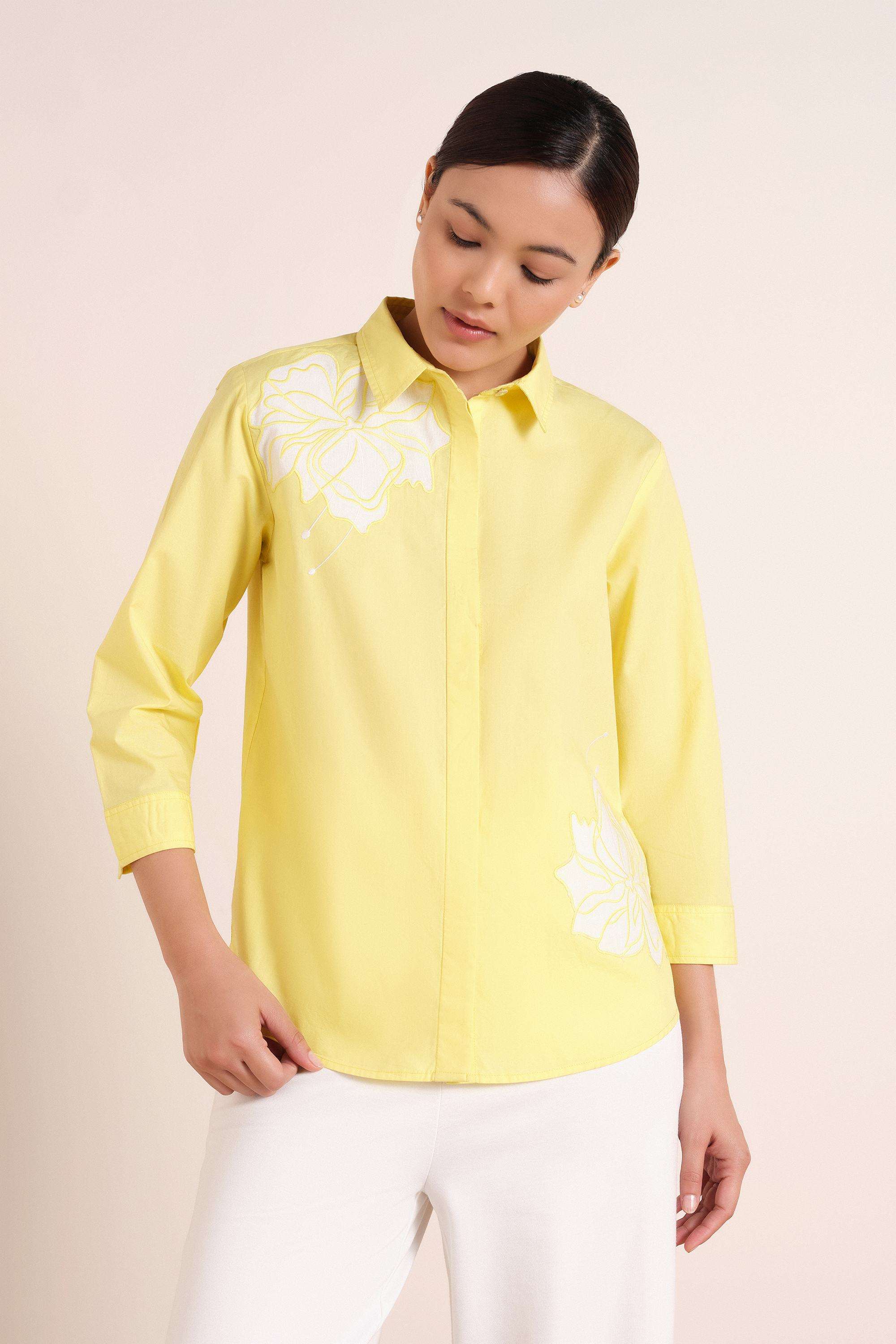 Solid-Blended-Fabric-Women-s-Top