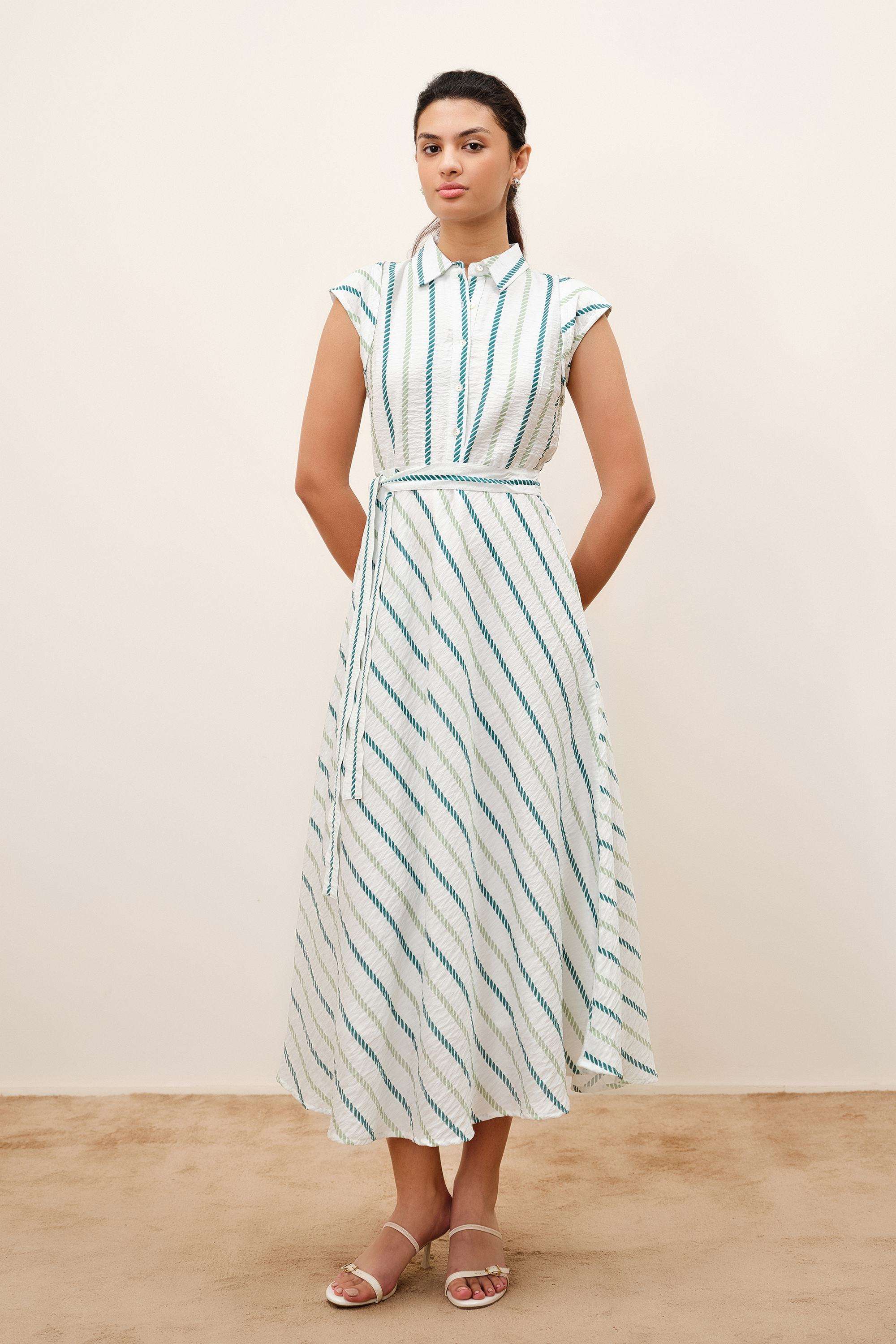 Solid-Blended-Fabric-Women-Dress