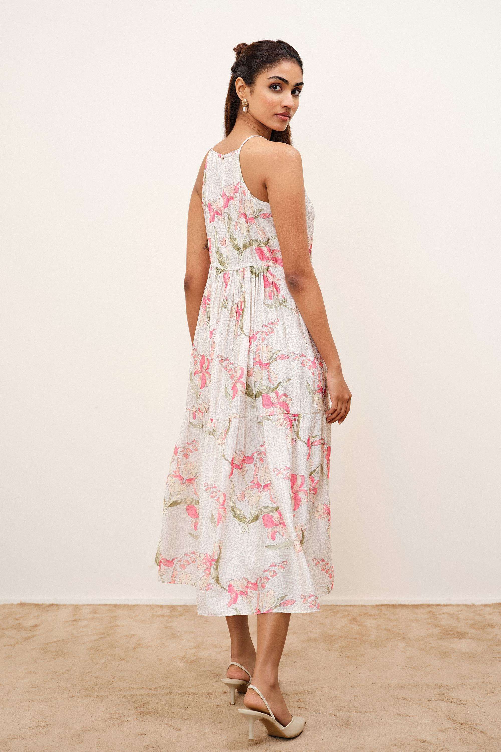 Solid-Blended-Fabric-Women-s-Dress