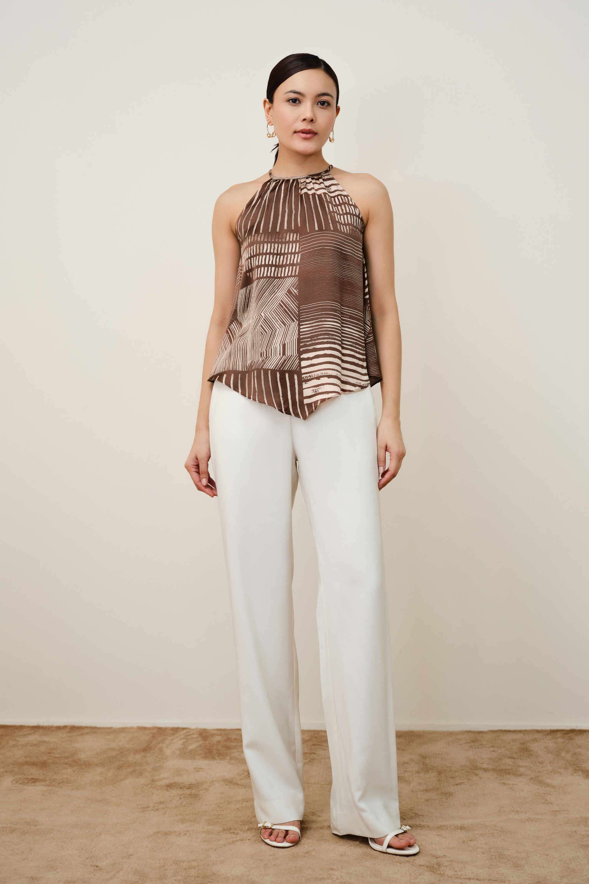 Printed-Modal-Halter-Neck-Women-s-Top