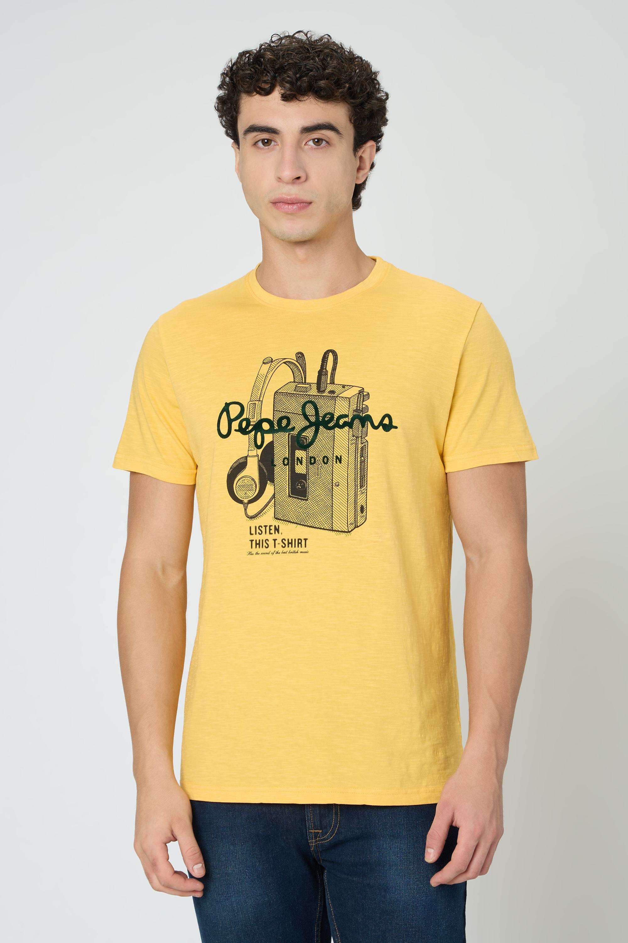 Textured-Cotton-Round-Neck-Men-s-T-Shirt