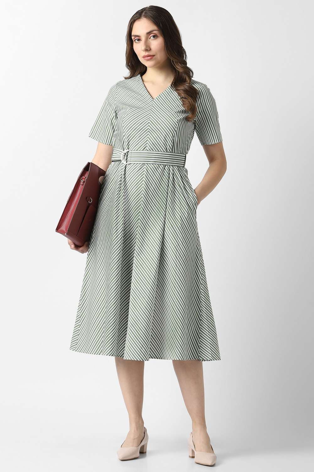 Solid-Cotton-Women-Dress